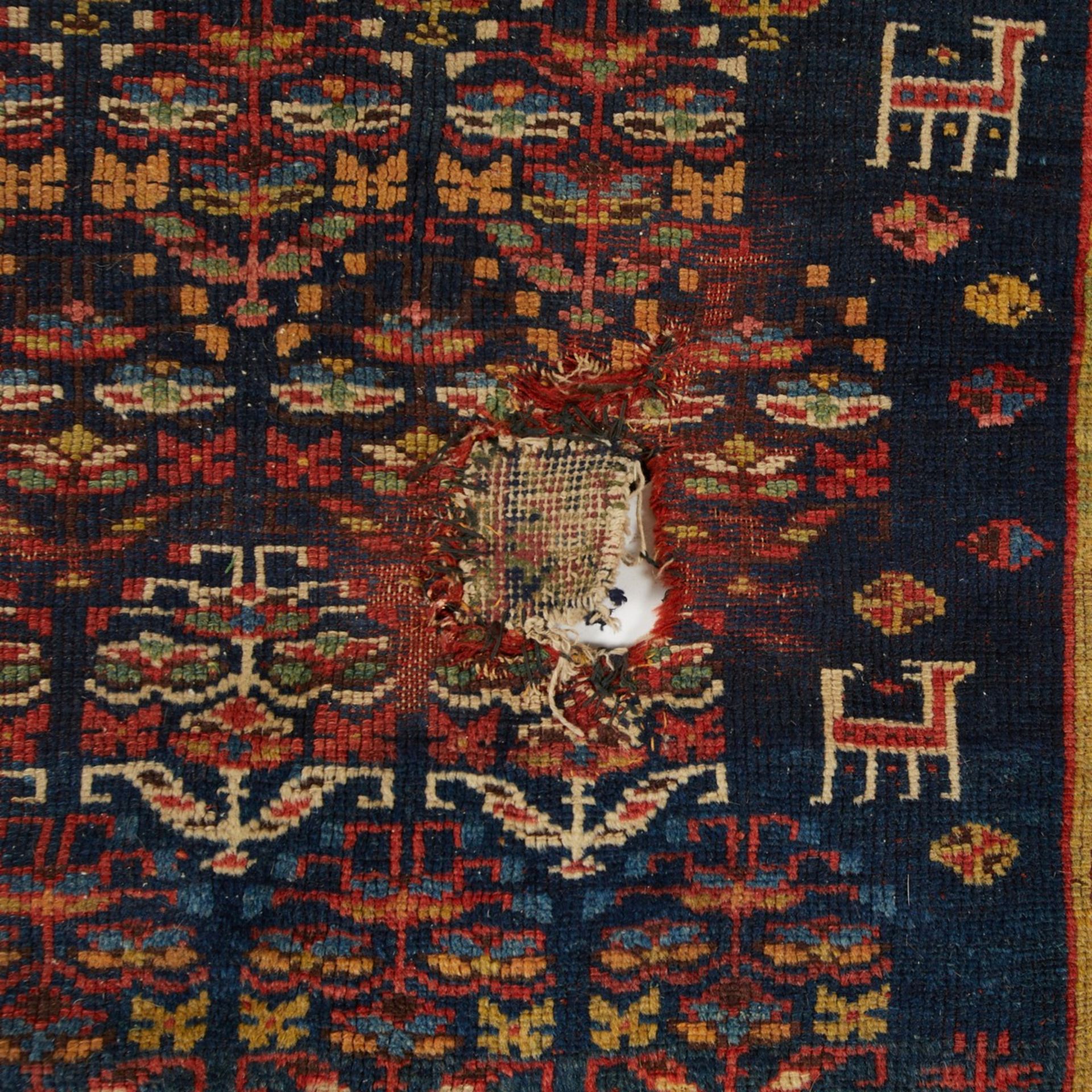 Antique Caucasian Rug 9' 4" x 4' 9" - Bild 5 aus 7