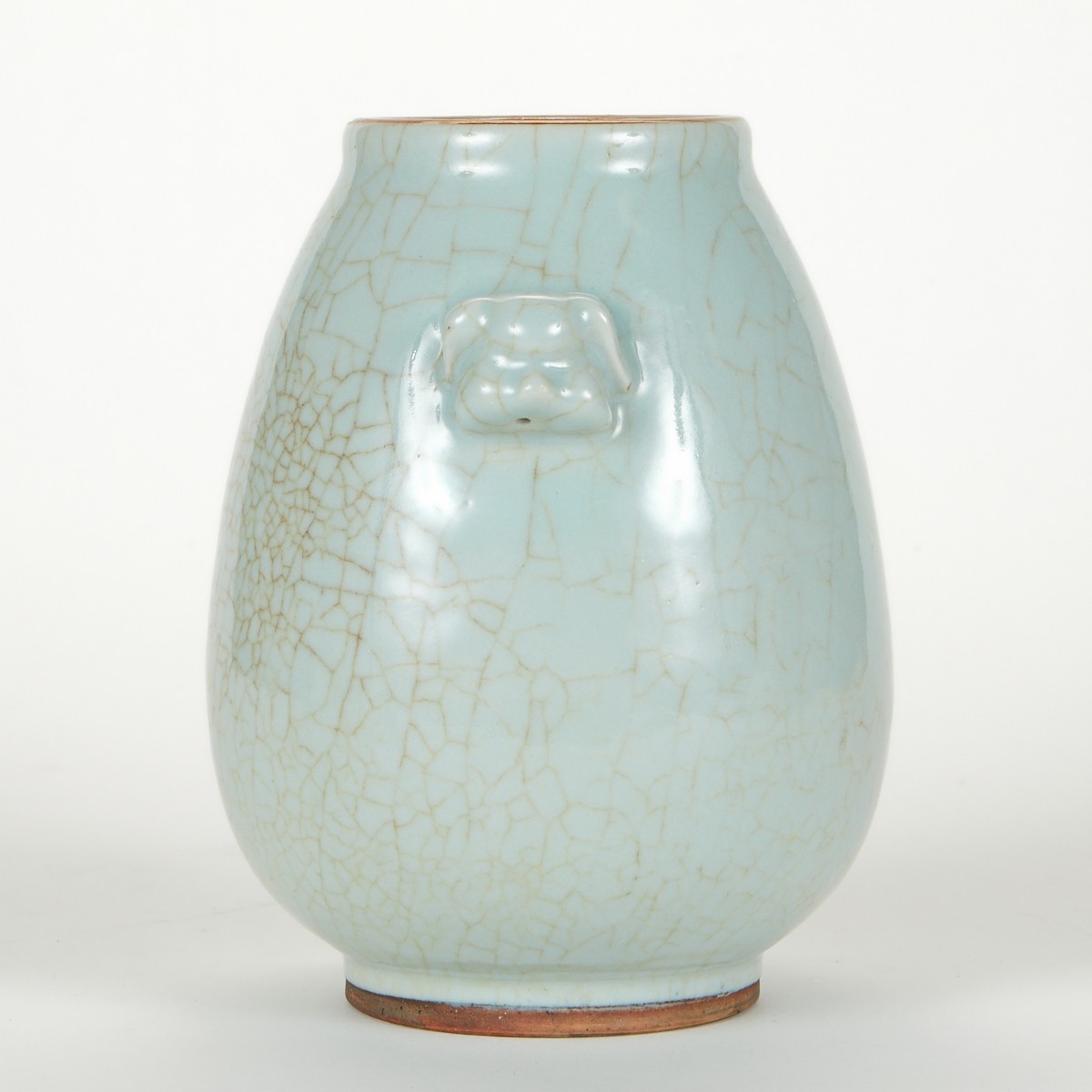 Chinese Crackle Dog Masked Vase - Image 4 of 6