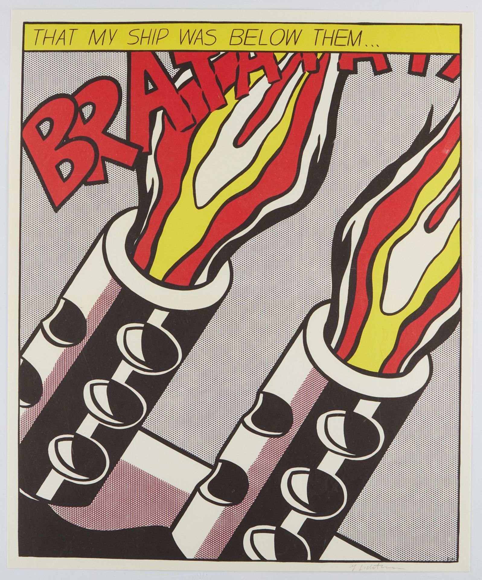 Roy Lichtenstein "As I Opened Fire" Poster Triptych - Bild 12 aus 15