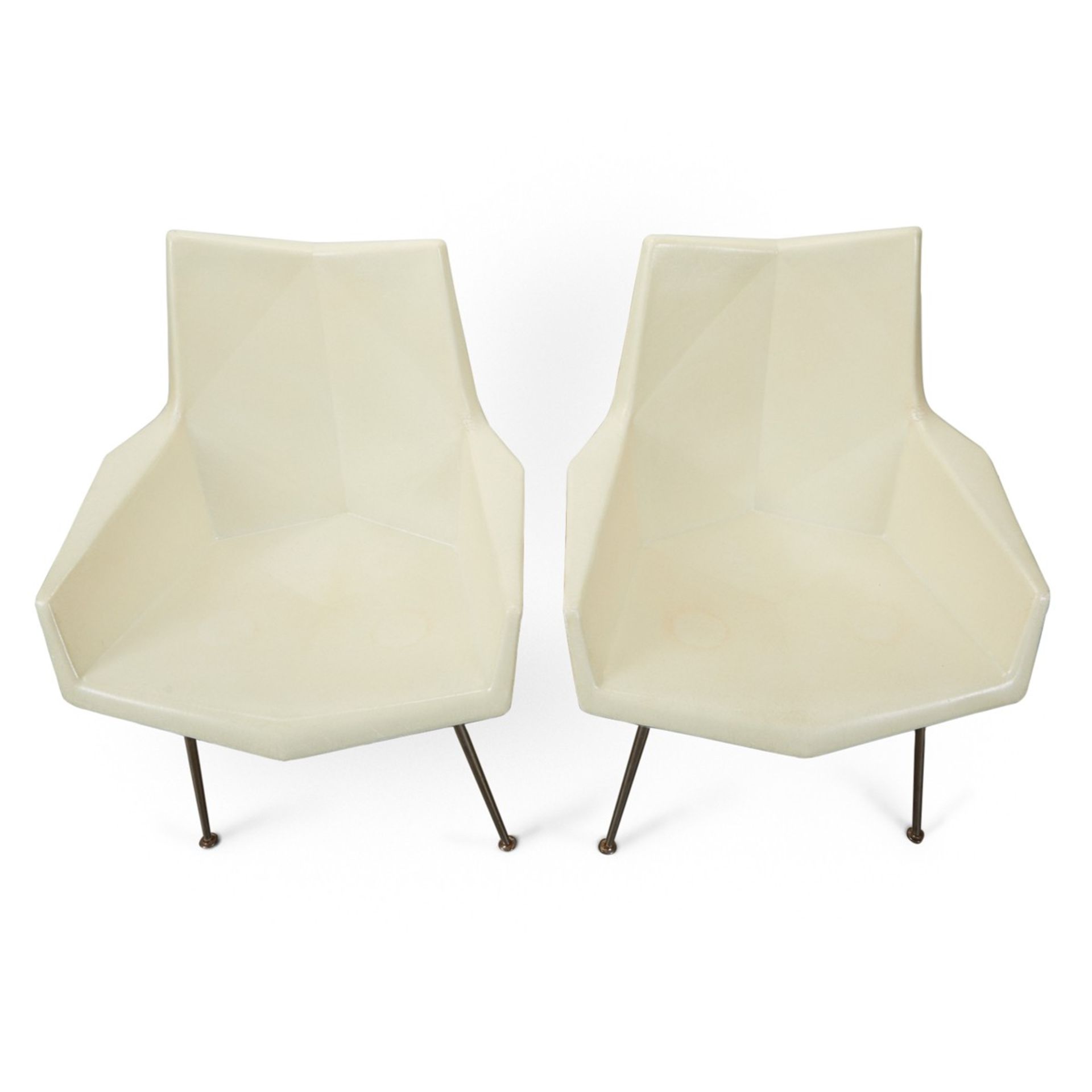 Pr: Paul McCobb Faceted Form Armchairs Origami - Bild 5 aus 8