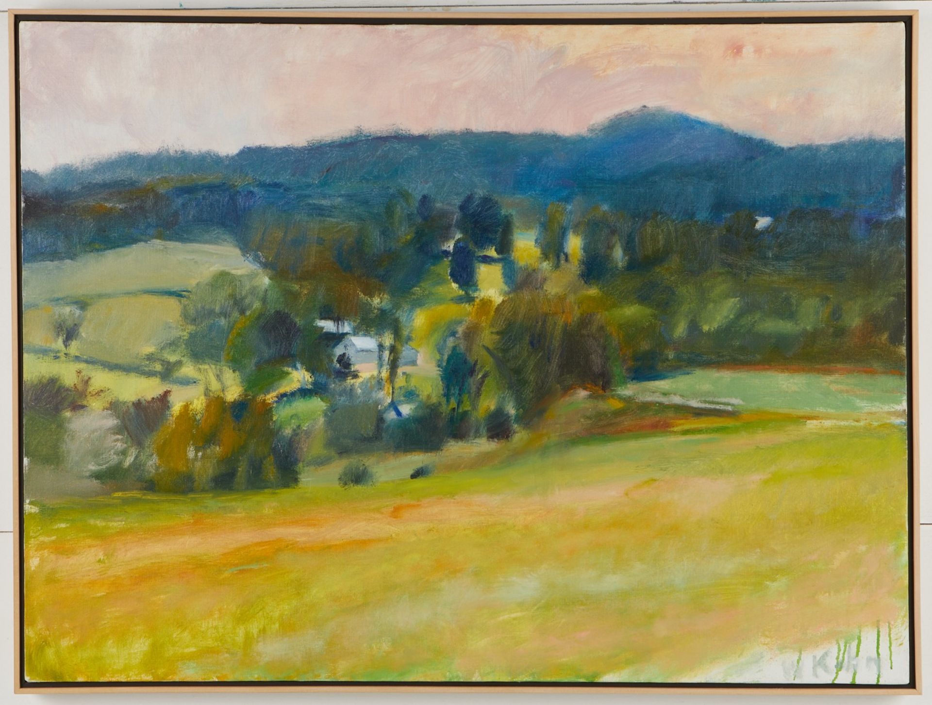 Wolf Kahn Landscape Oil on Canvas - Image 2 of 6