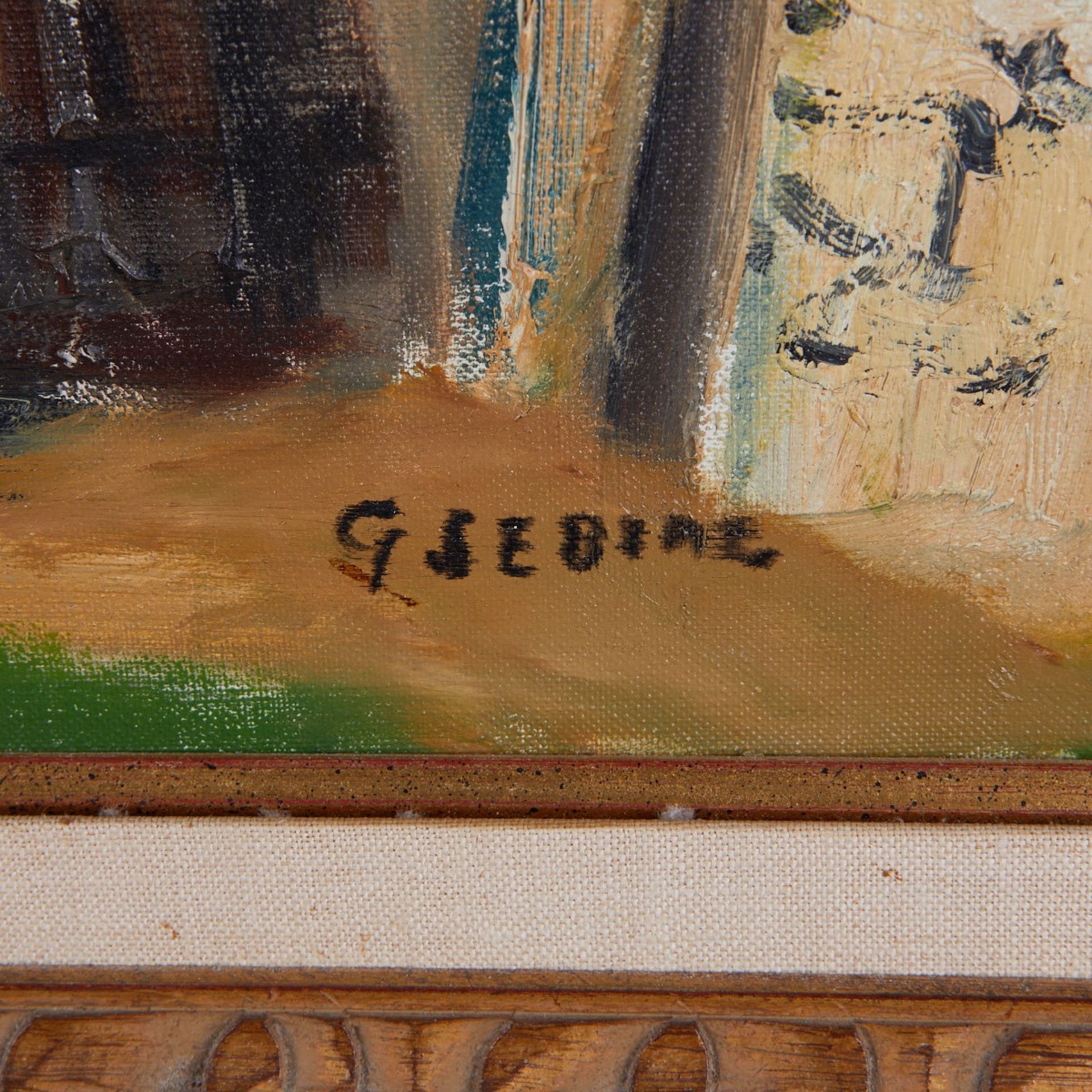 Gaston Sebire "Maison dans le Midi" Painting - Image 5 of 5