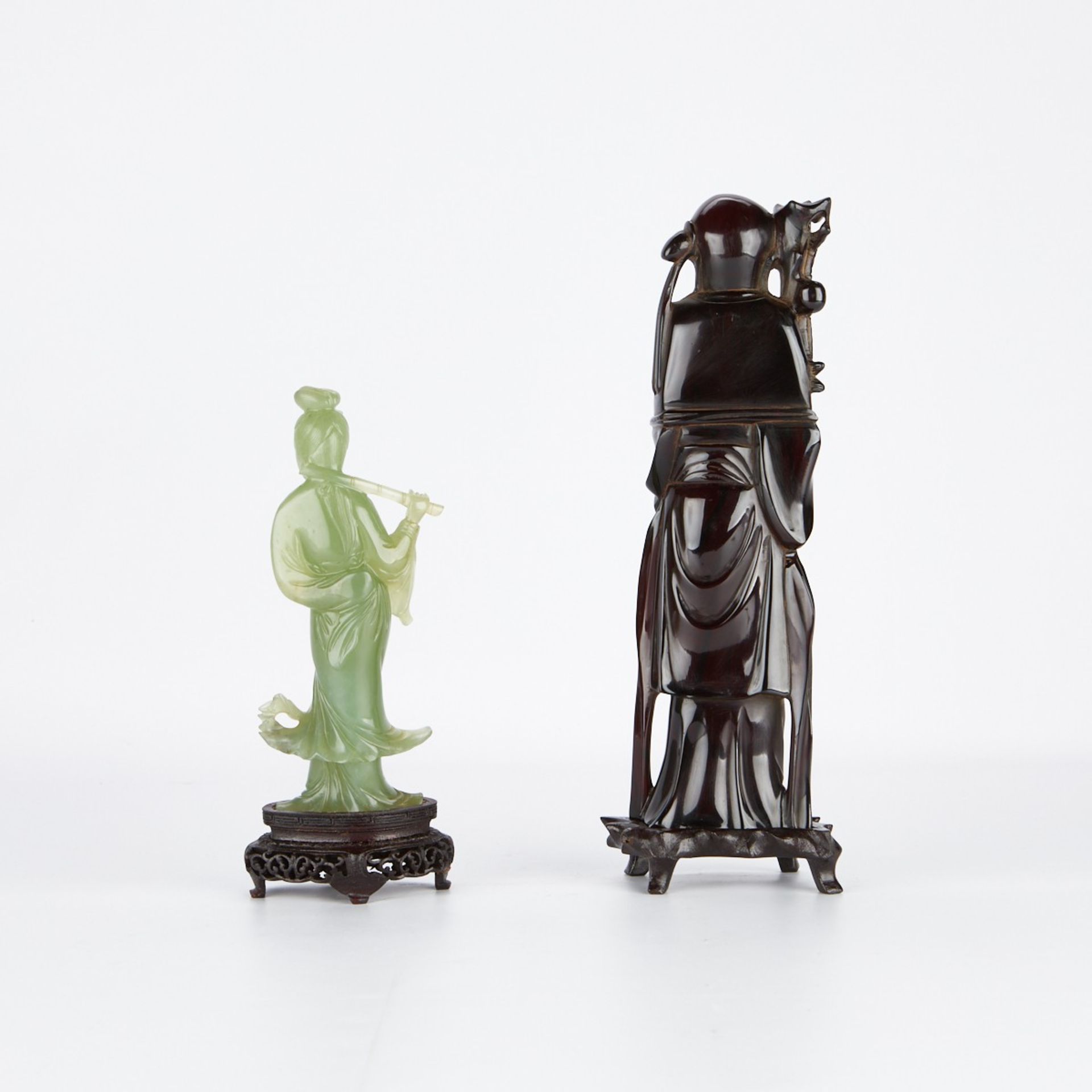 Grp 2: Chinese Carved Figures - Image 2 of 10
