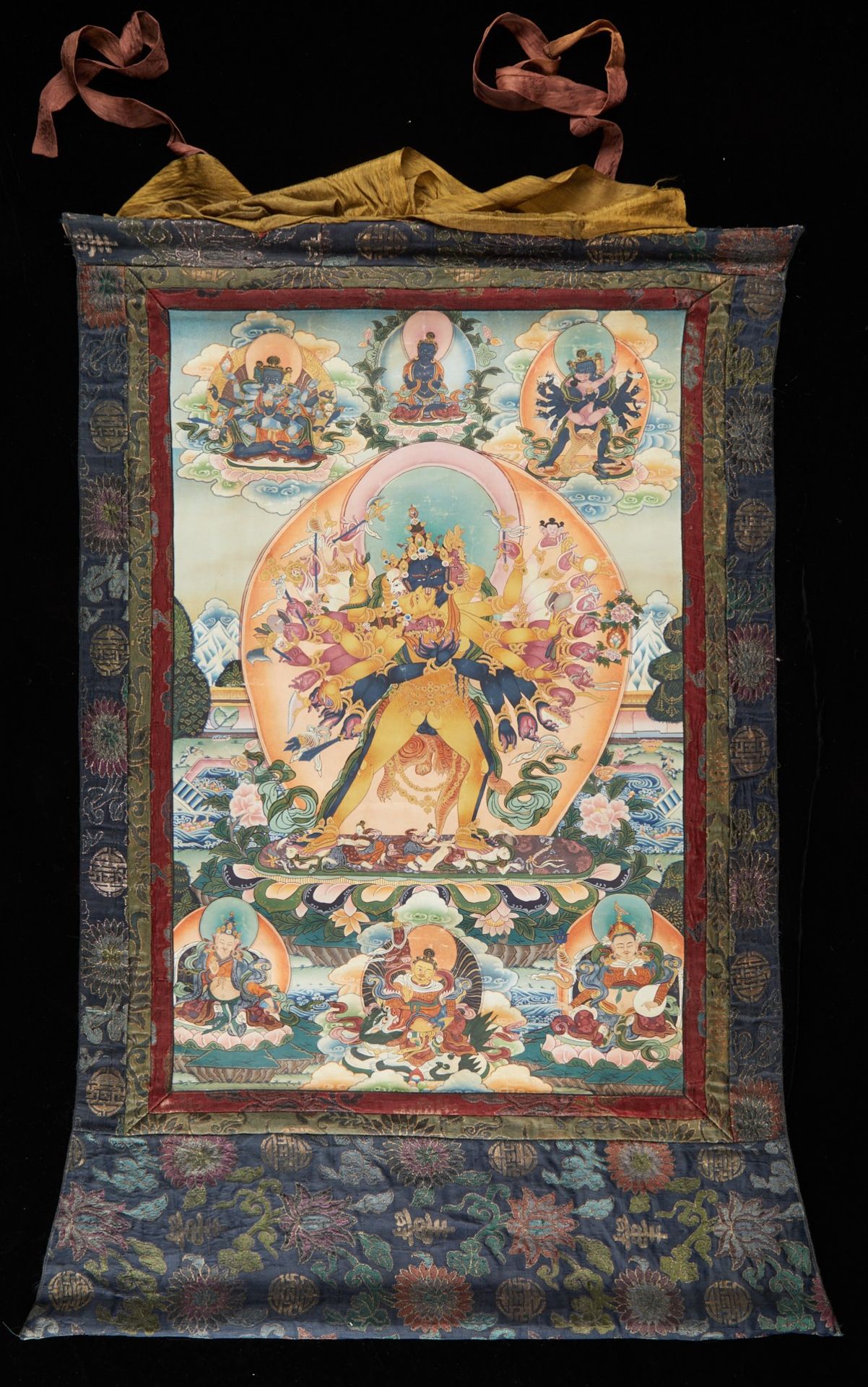 Tibetan Thangka 20th c. - Bild 2 aus 8