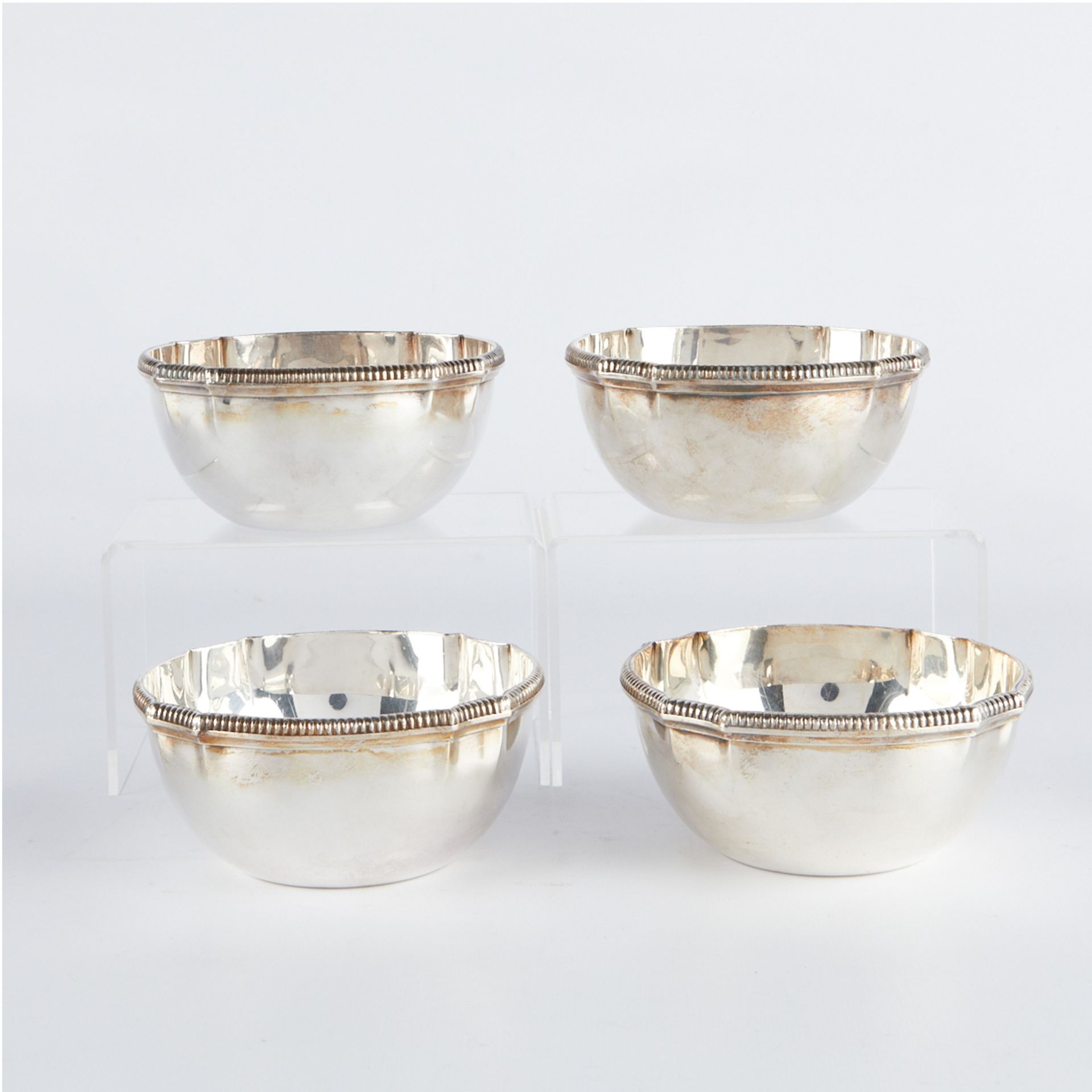 Set: 4 Kichigoro Uyeda Japanese Sterling Silver Bowls - Bild 3 aus 6