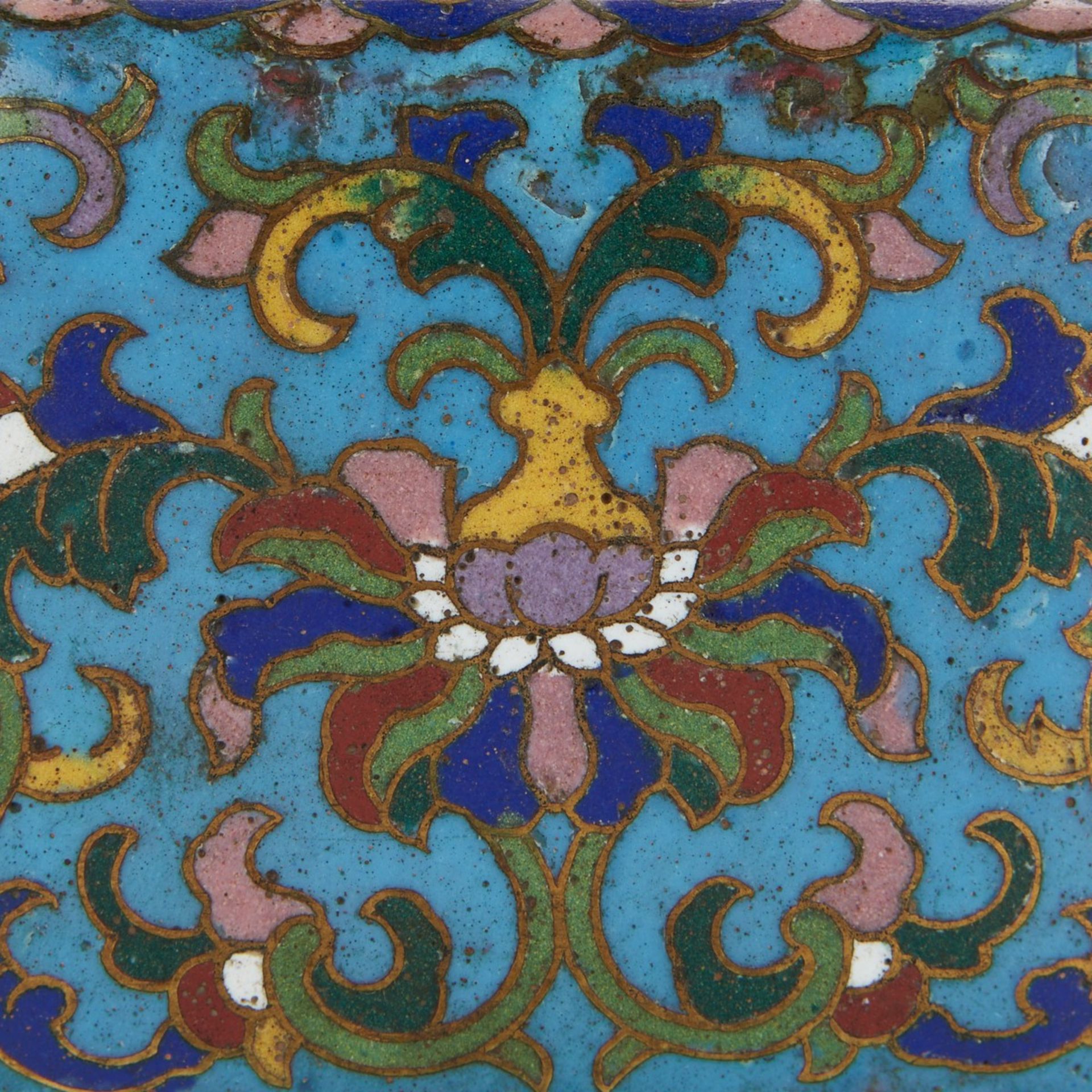18th c. Chinese Cloisonne Hand Warmer - Image 9 of 9