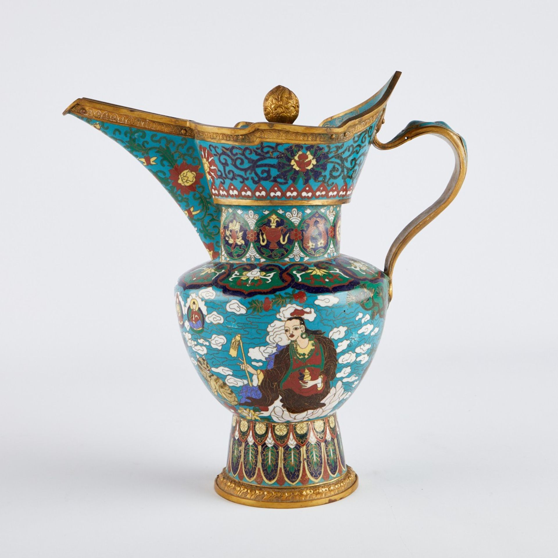 Chinese Cloisonne Enamel Ewer 19th-20th c. - Bild 3 aus 13