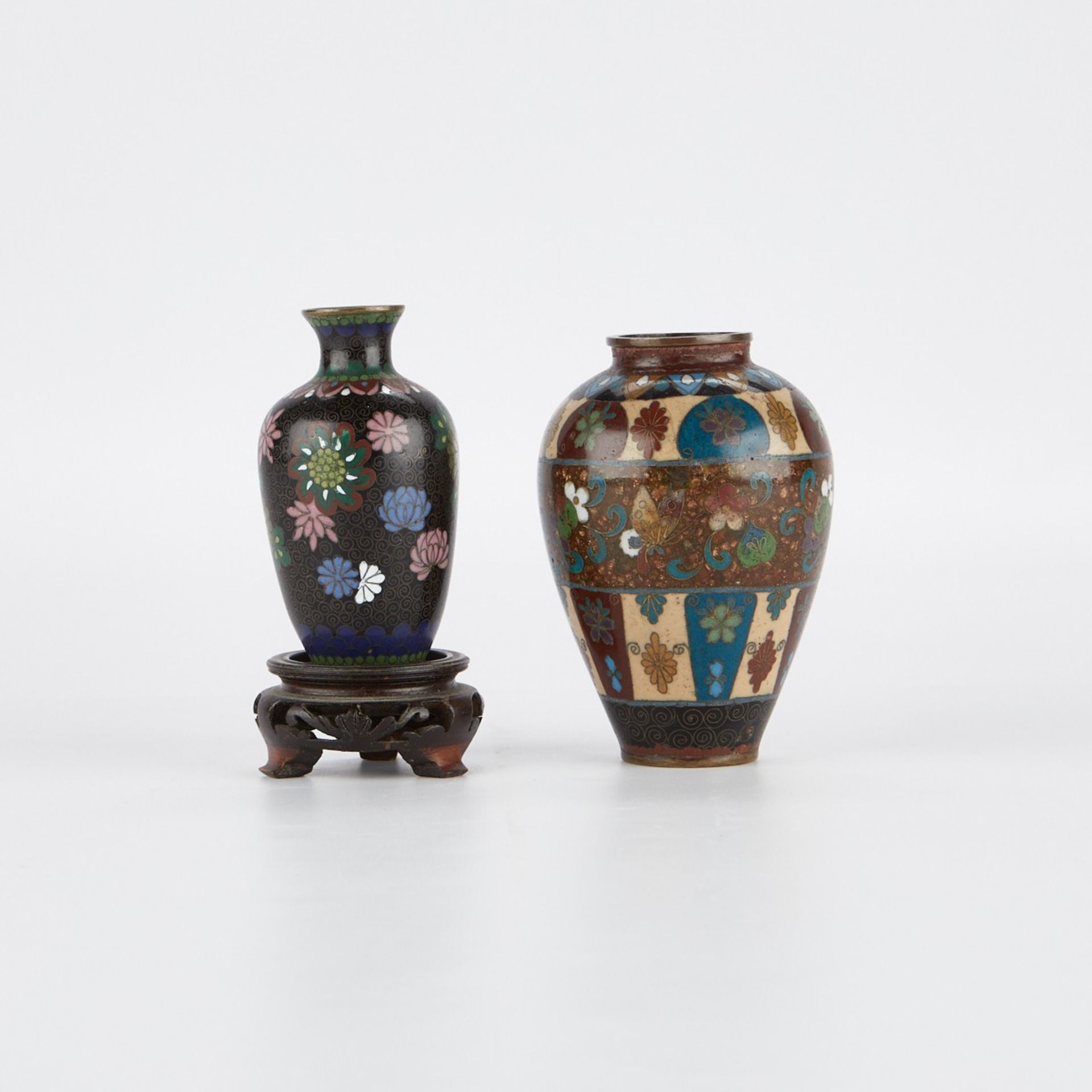 Grp: 5 Japanese Meiji Cloisonne Pieces - Bild 11 aus 16