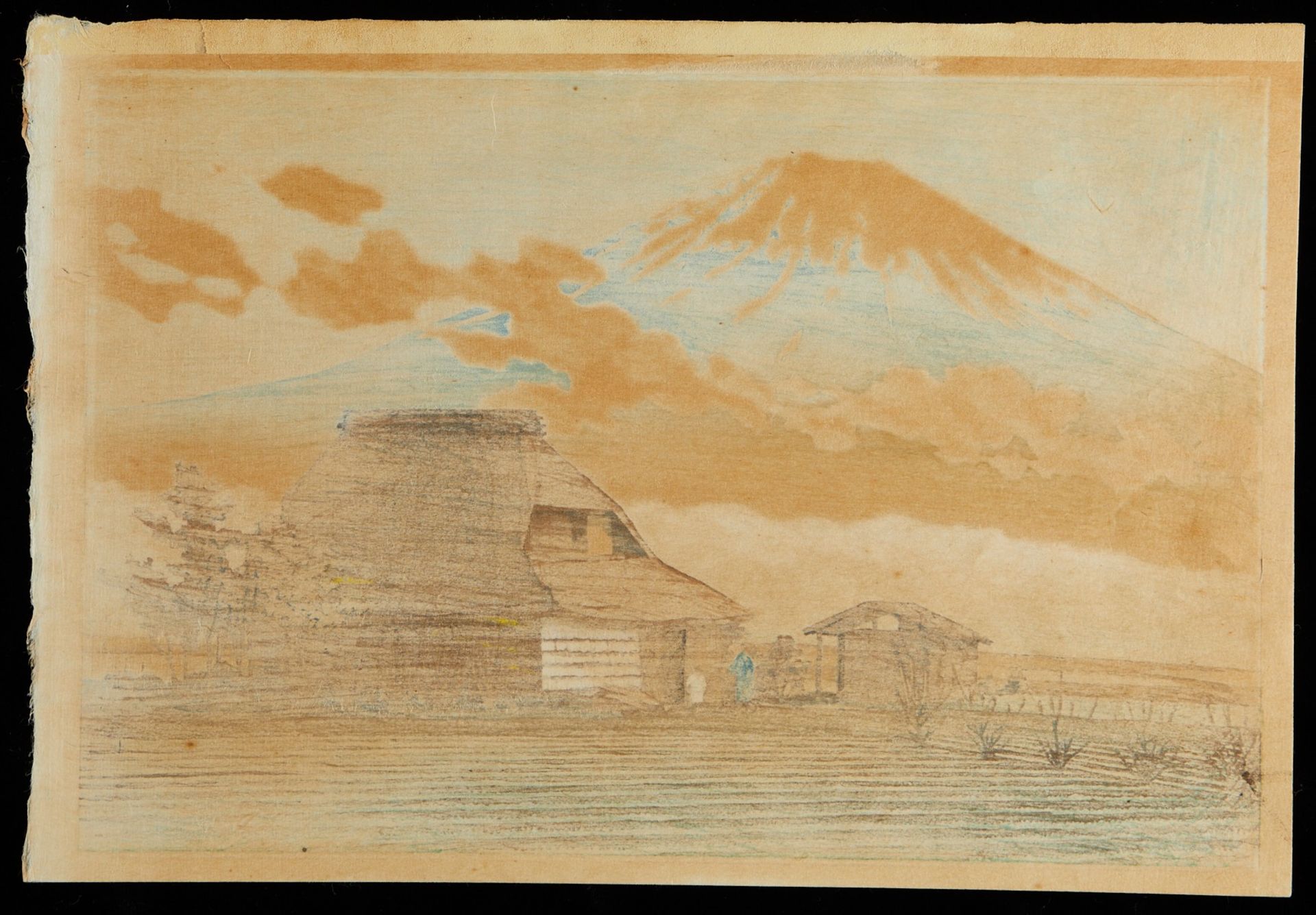 Hasui Kawase "Mt. Fuji Seen from Narusawa" Shin-hanga Print - Bild 2 aus 4