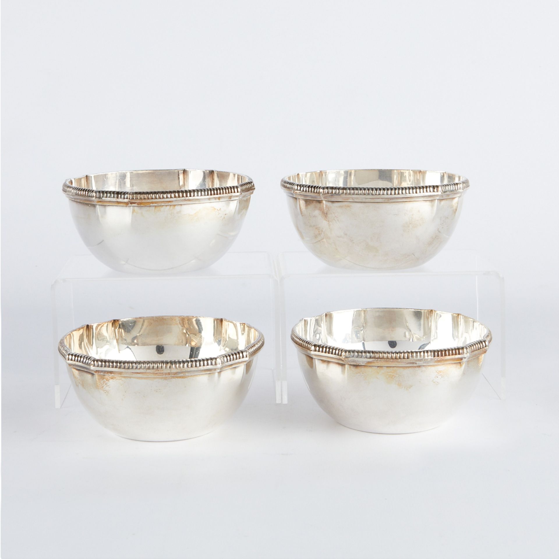Set: 4 Kichigoro Uyeda Japanese Sterling Silver Bowls - Bild 5 aus 6