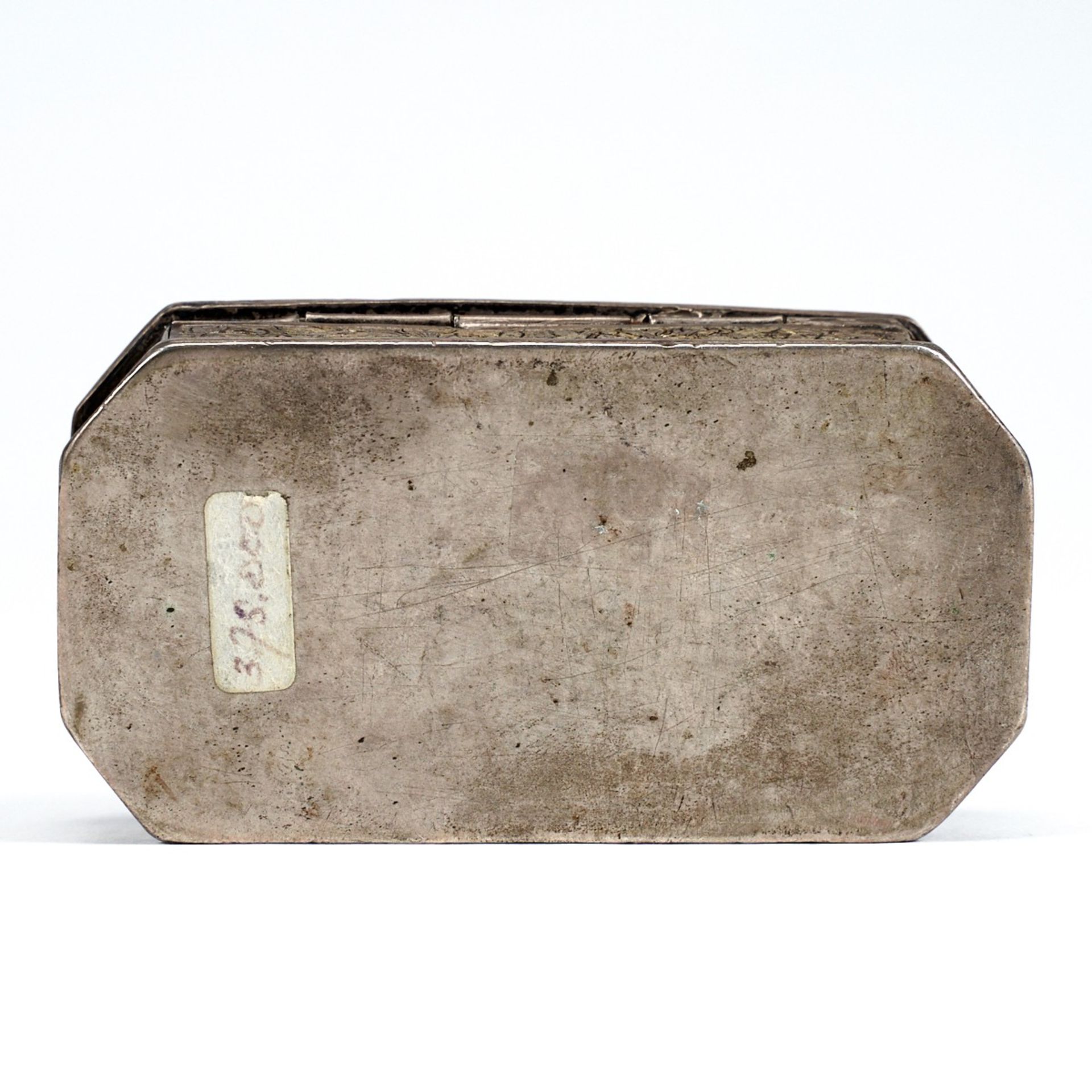 19th c. Indonesian Sumatra Silver Gilt Tobacco Box - Bild 8 aus 8
