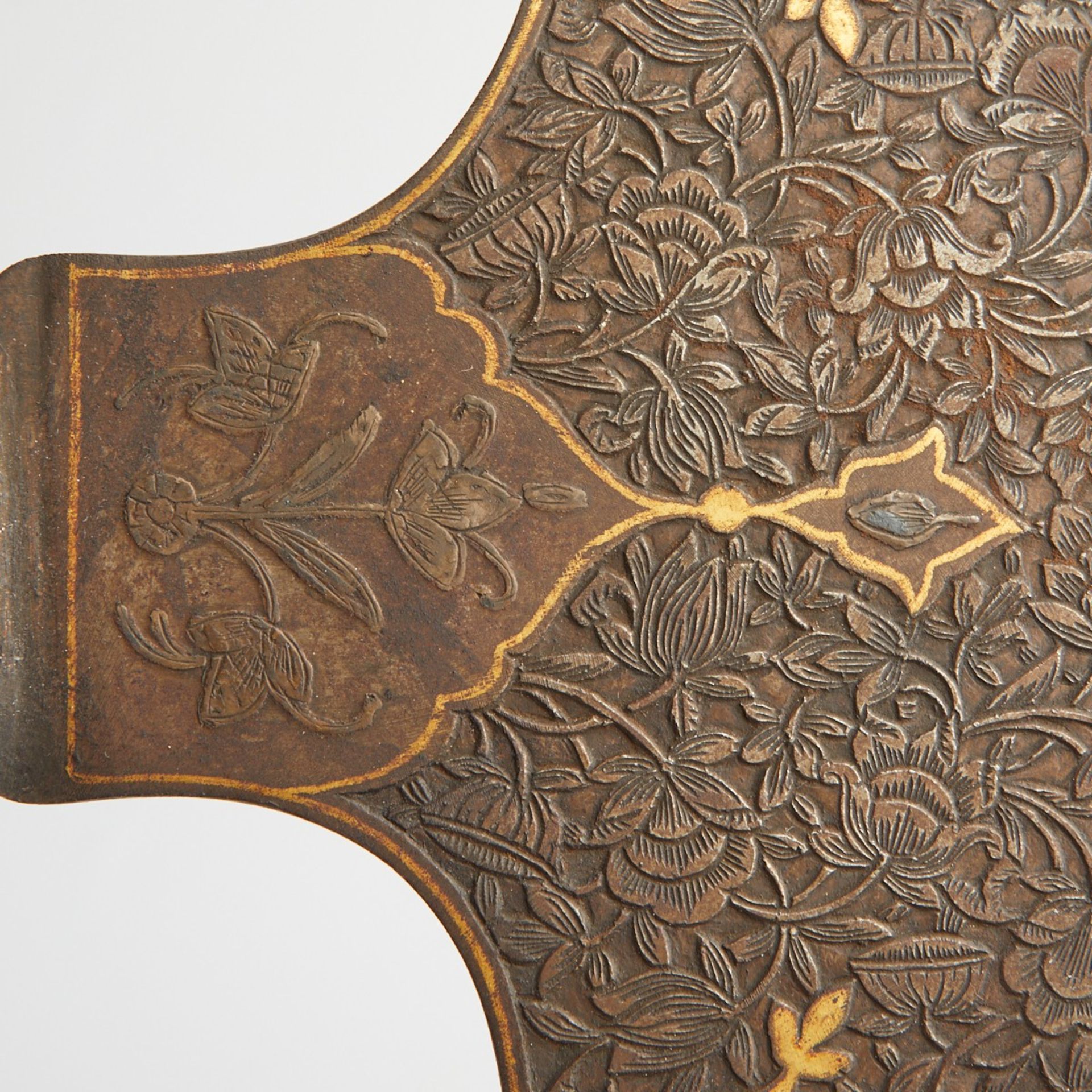Persian Damascened Iron & Steel Ax - Image 9 of 9