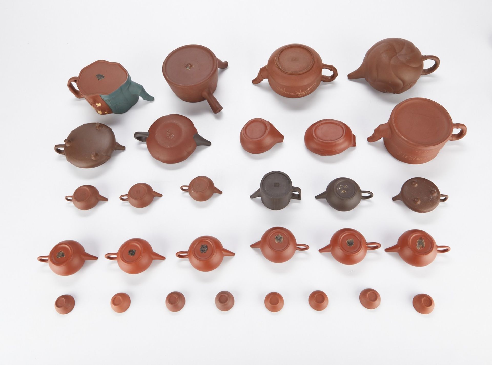 Grp: 29 Chinese Yixing Teapots and Cups - Bild 31 aus 31