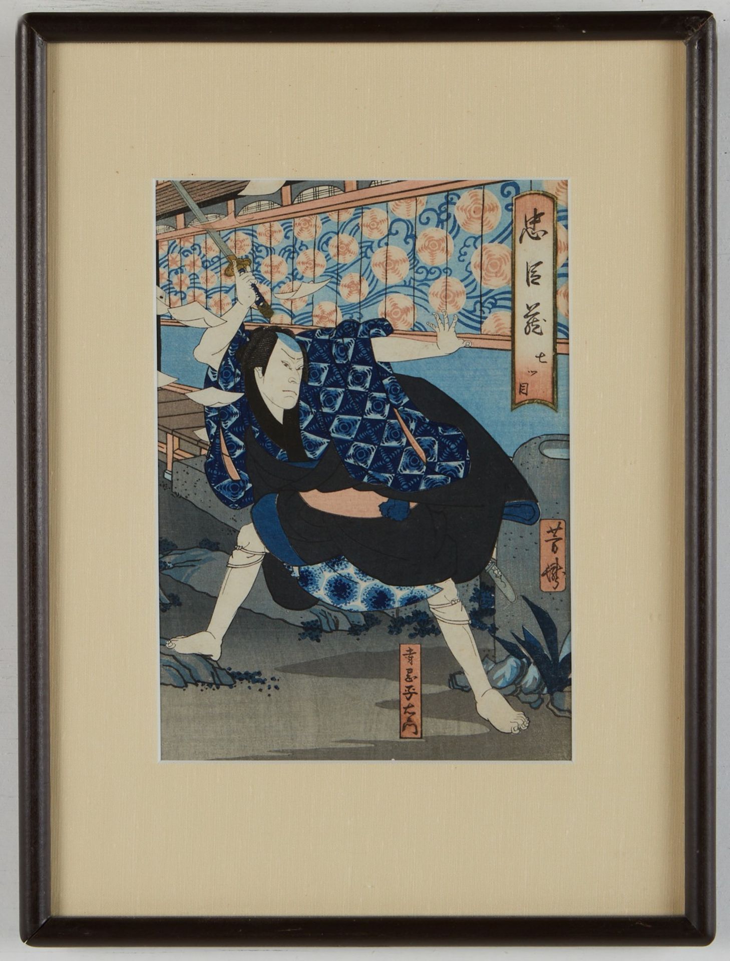 Grp 4: 19th c. Japanese Woodblock Prints - Bild 15 aus 26