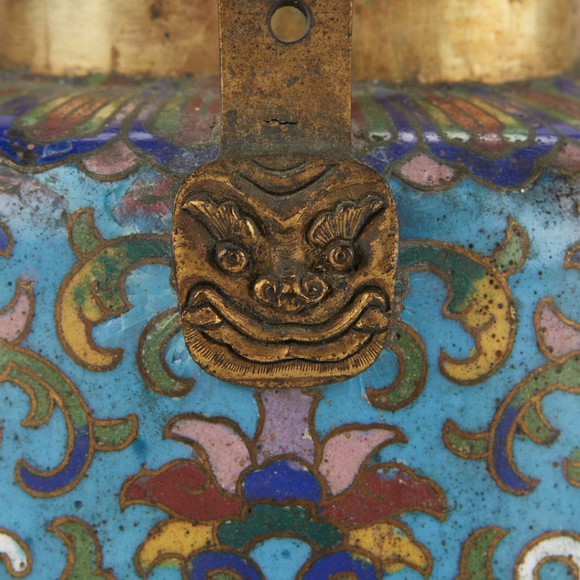 18th c. Chinese Cloisonne Hand Warmer - Bild 8 aus 9