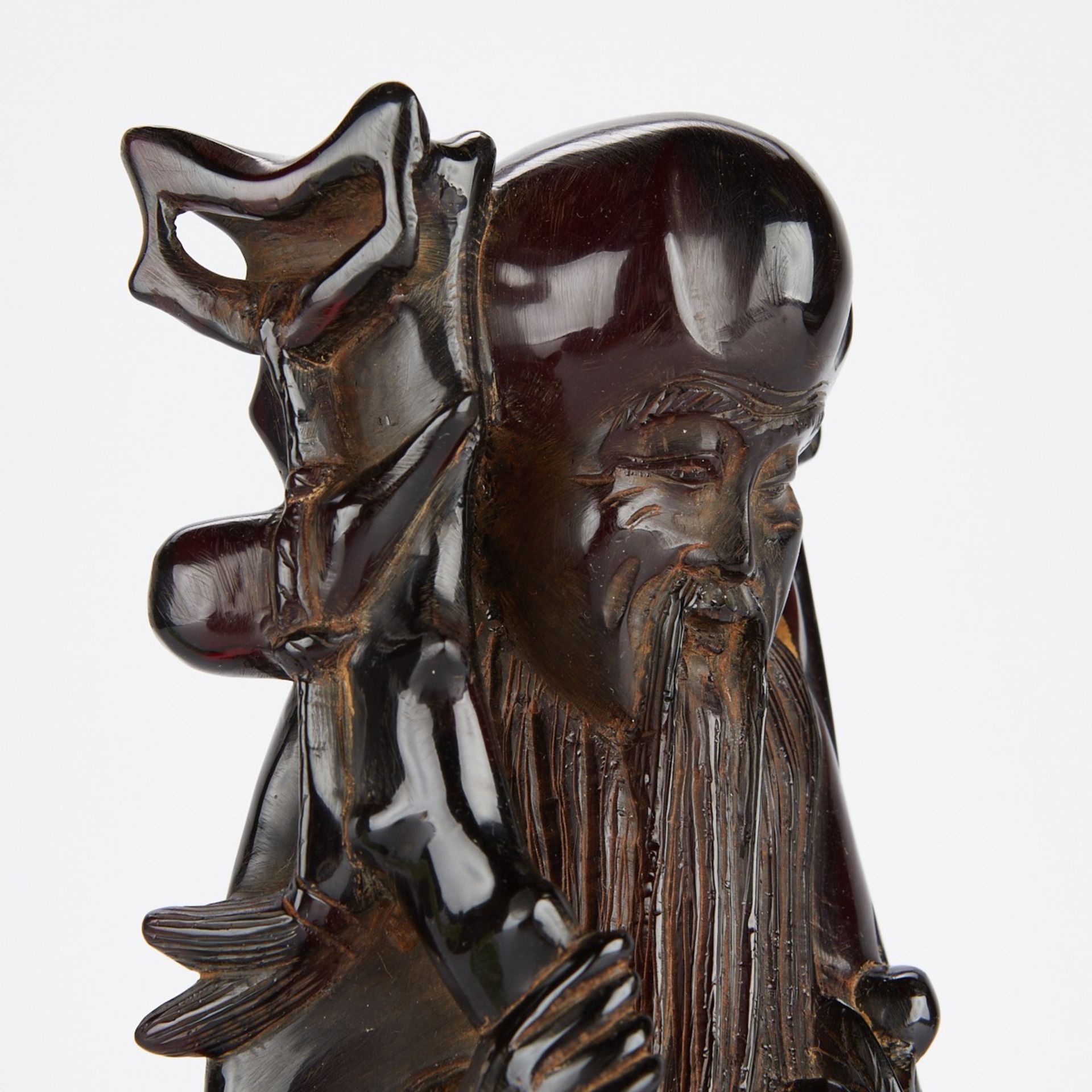 Grp 2: Chinese Carved Figures - Image 6 of 10