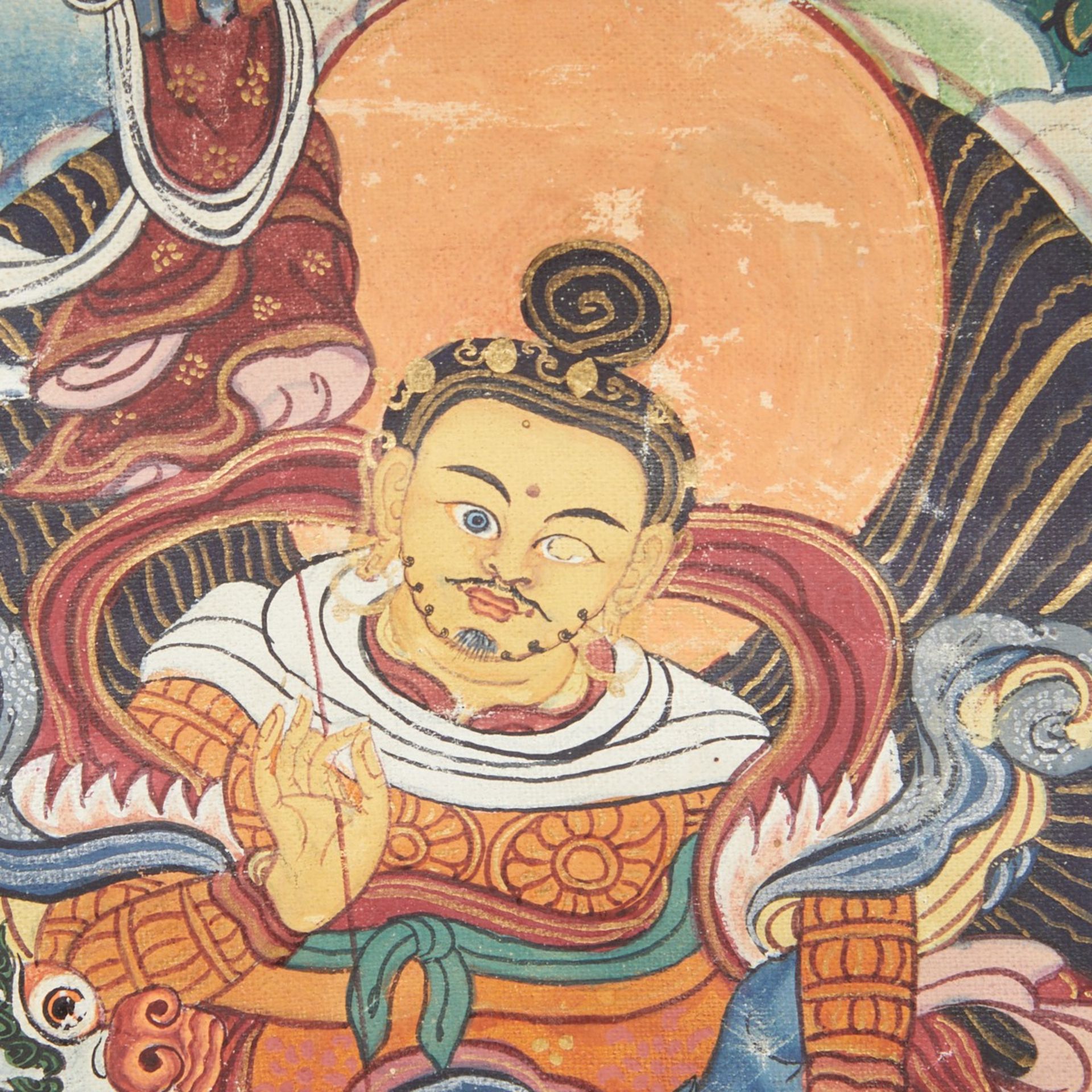 Tibetan Thangka 20th c. - Bild 8 aus 8