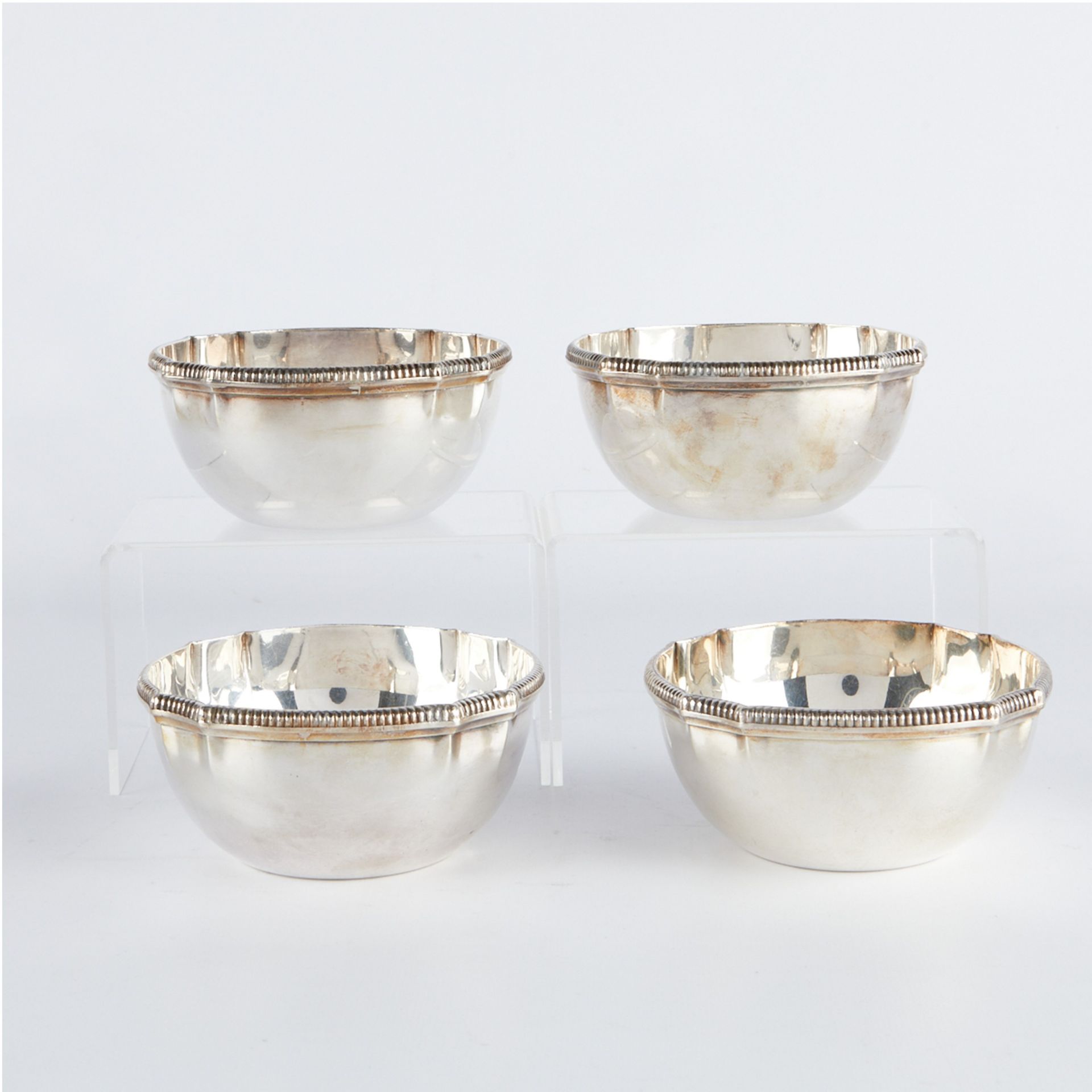 Set: 4 Kichigoro Uyeda Japanese Sterling Silver Bowls - Bild 4 aus 6
