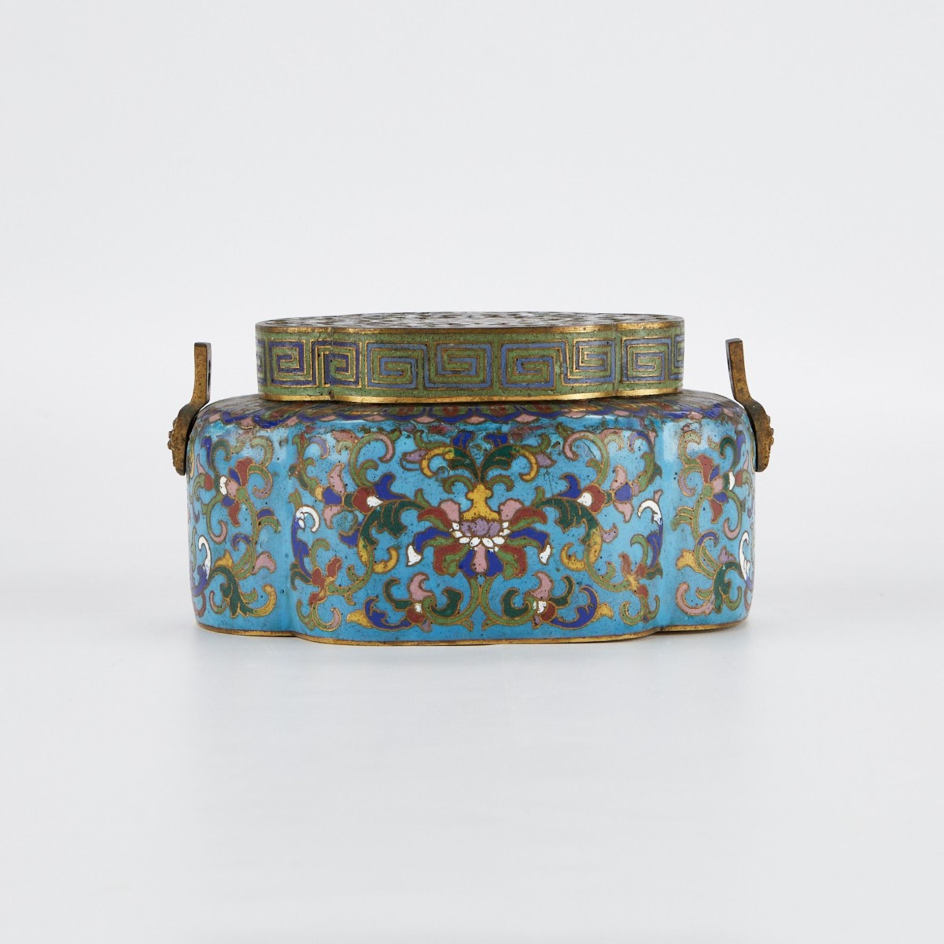 18th c. Chinese Cloisonne Hand Warmer - Bild 4 aus 9