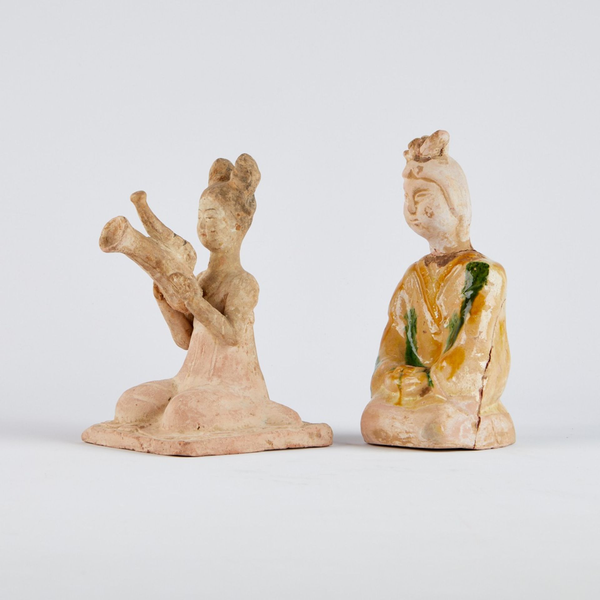 Grp: 2 Chinese Tang Figures - Damaged - Bild 2 aus 10