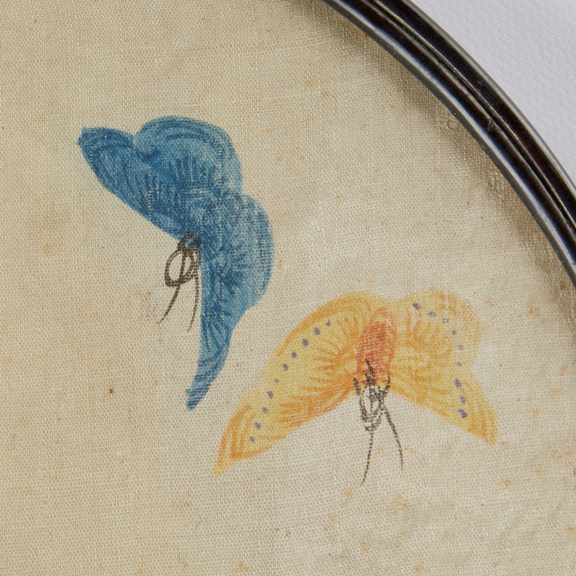 Chinese Round Fan w/ Butterflies - Bild 4 aus 4