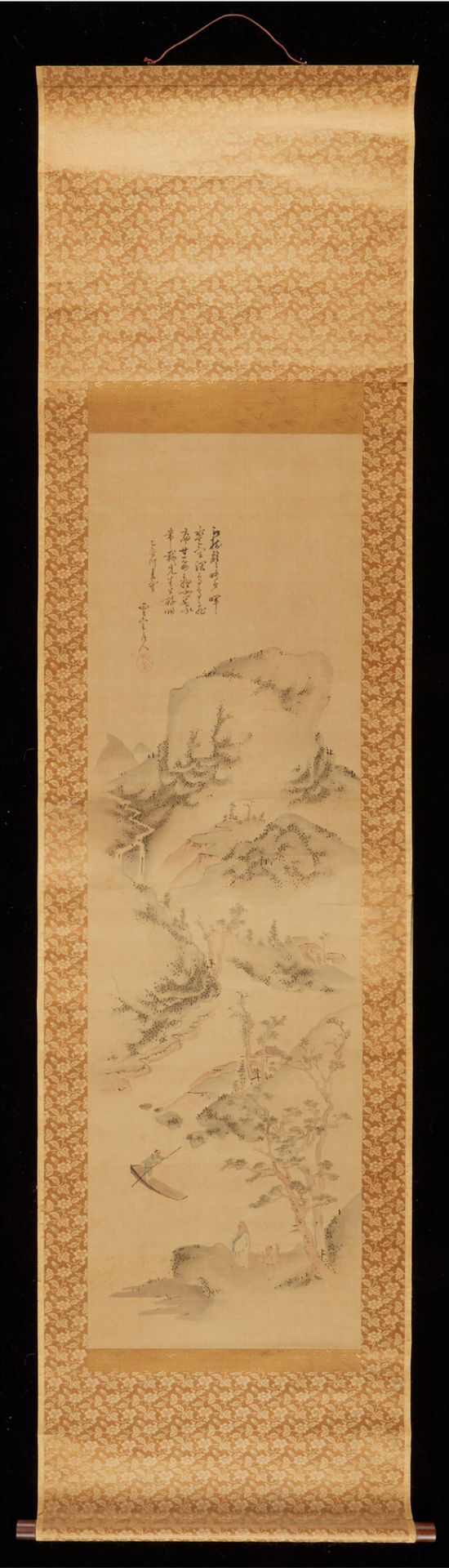 Grp: 2 Scroll Paintings Chinese and Japanese - Bild 9 aus 15