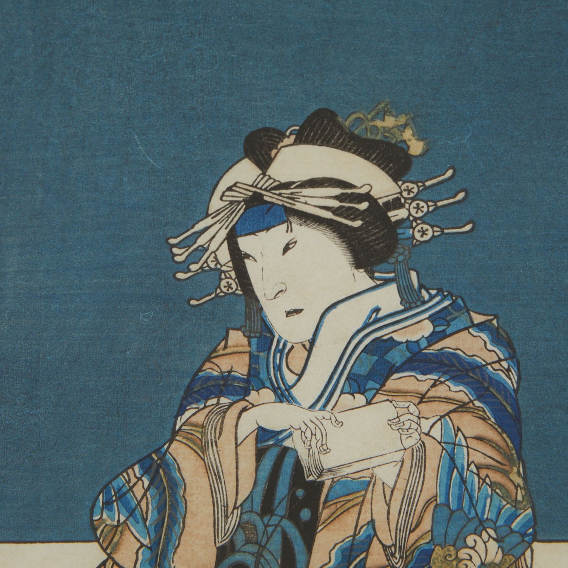 Grp 4: 19th c. Japanese Woodblock Prints - Bild 12 aus 26