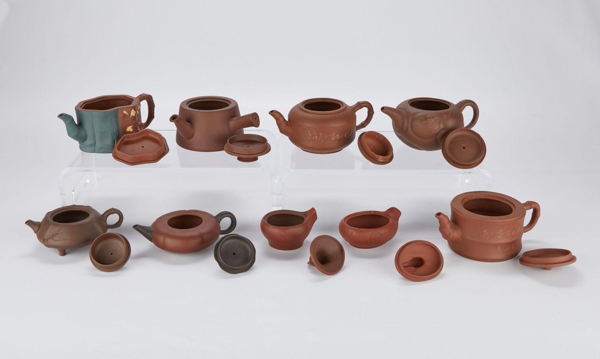 Grp: 29 Chinese Yixing Teapots and Cups - Bild 11 aus 31