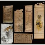 Grp: 6 Chinese Paintings Hanging Scrolls