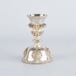 Tibetan Silver Buddhist Butter Lamp