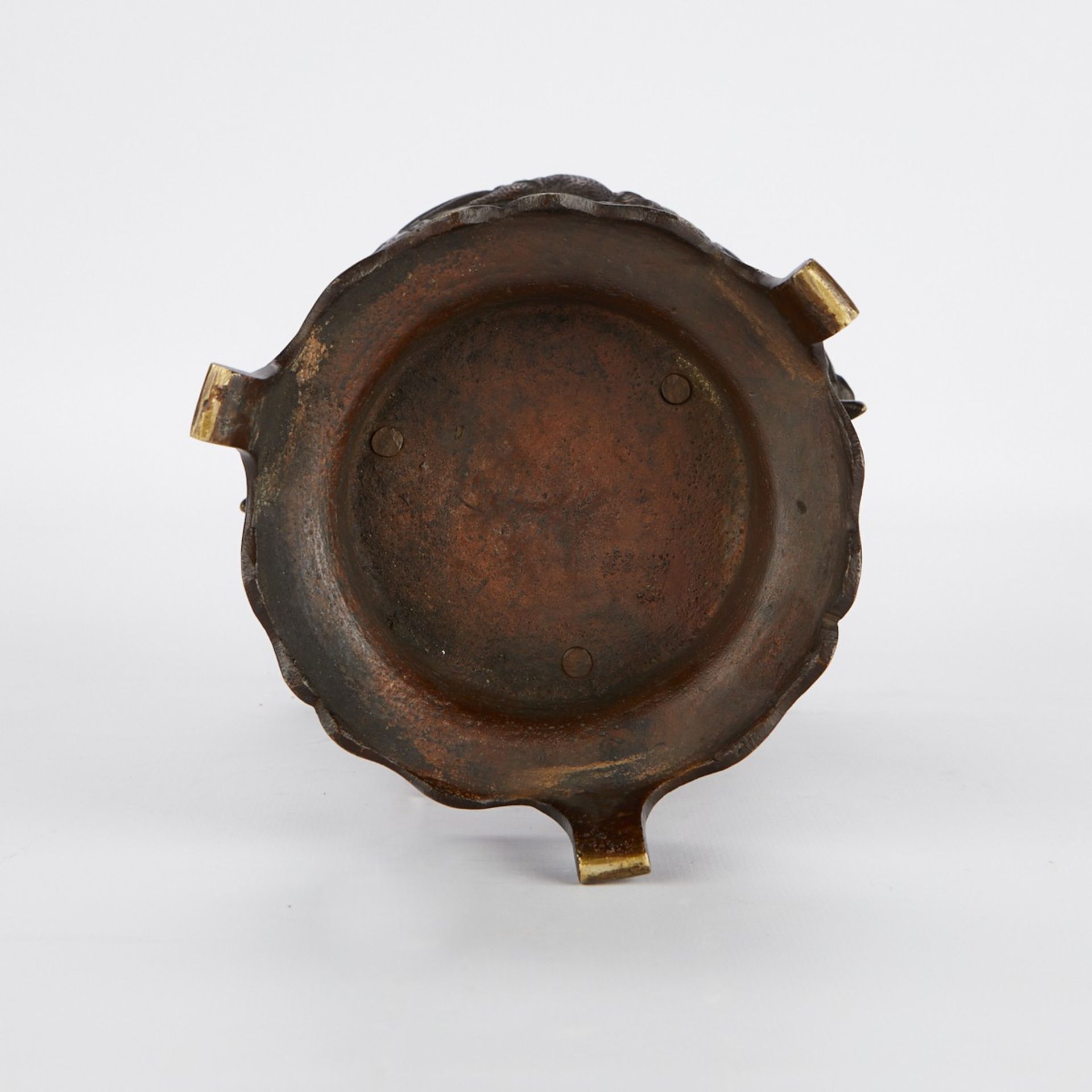 Japanese Bronze Lantern w/ Bronze Censer - Bild 21 aus 21
