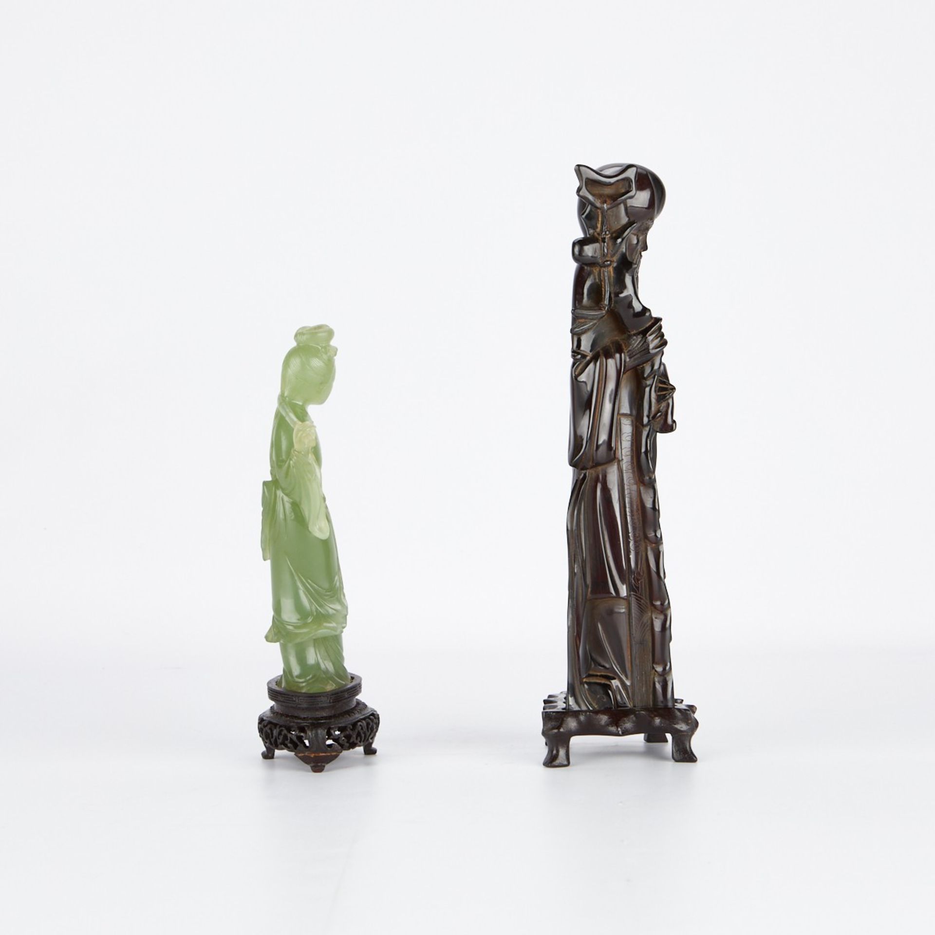 Grp 2: Chinese Carved Figures - Image 4 of 10