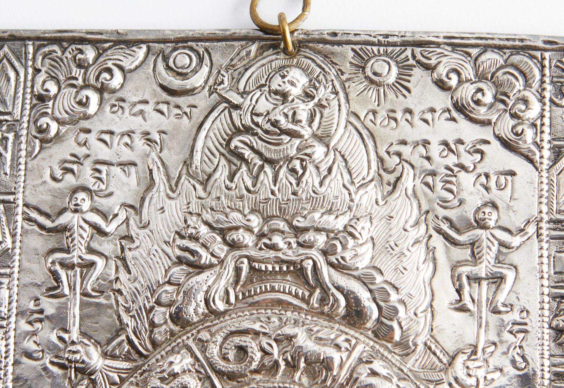 Tibetan Silver Thangka Vajrabhairava - Bild 4 aus 4