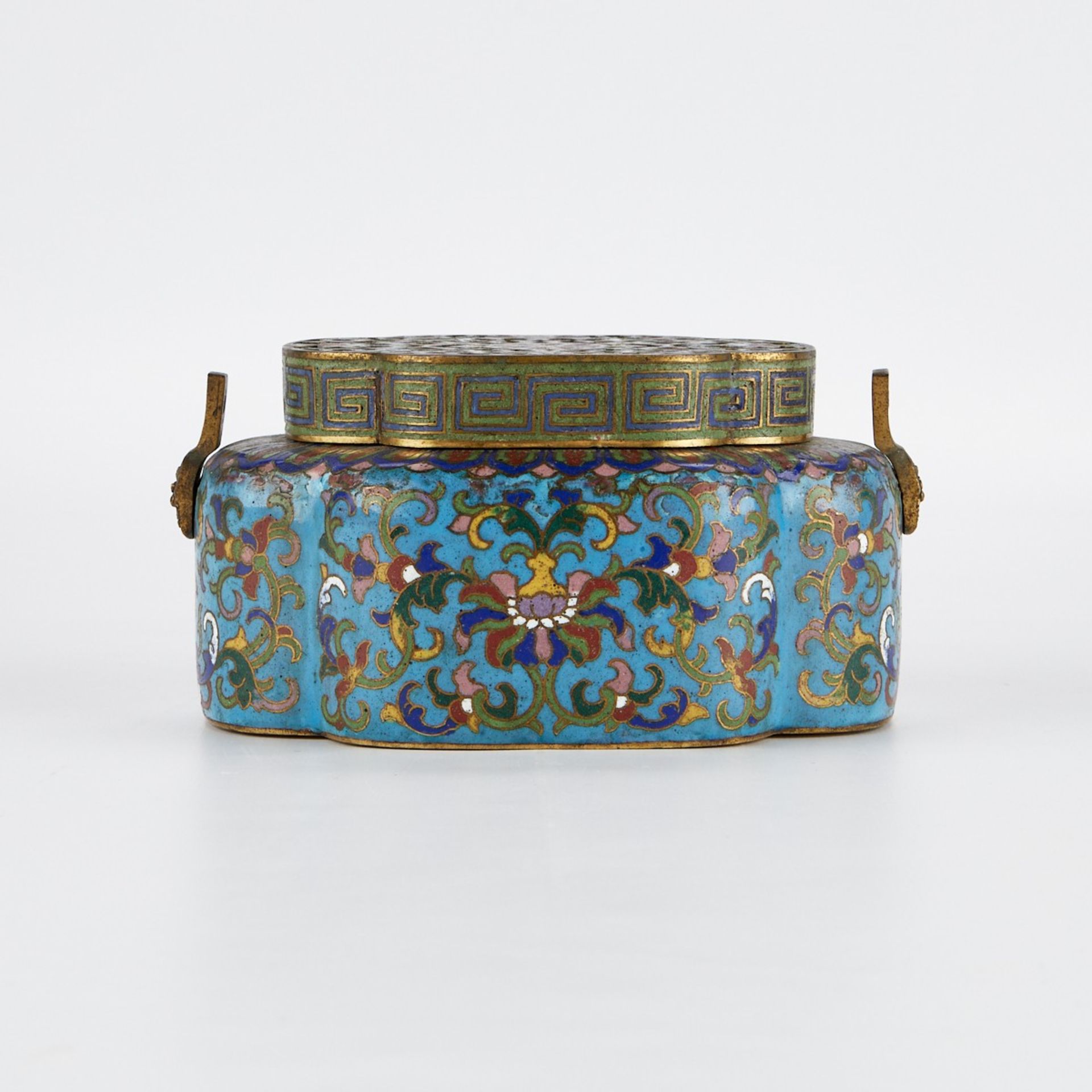 18th c. Chinese Cloisonne Hand Warmer - Bild 2 aus 9