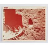 Apollo 11 Footprint Red Letter NASA Kodak Print