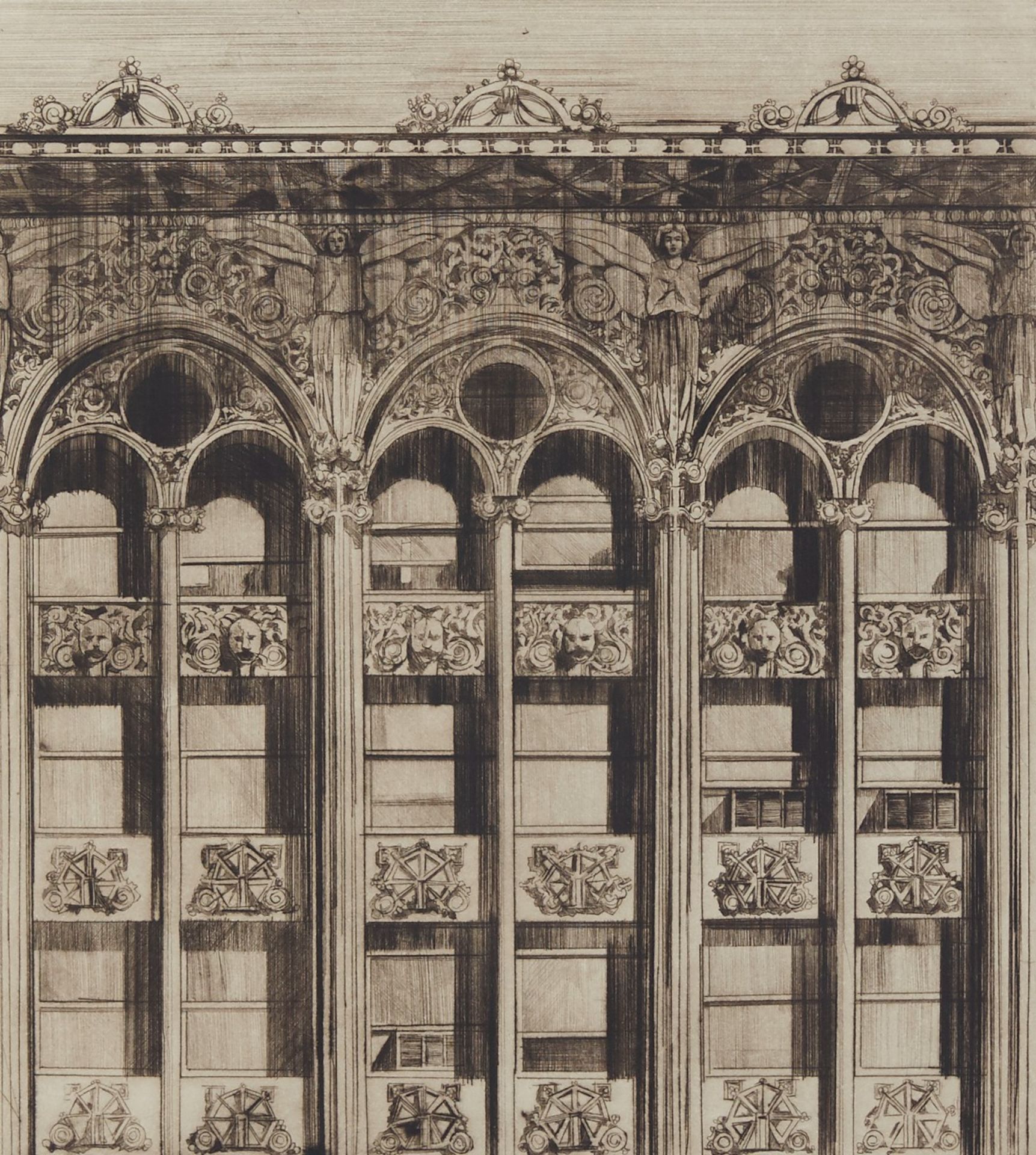 Richard Haas "Bayard (Condict) Building" Etching & Drypoint