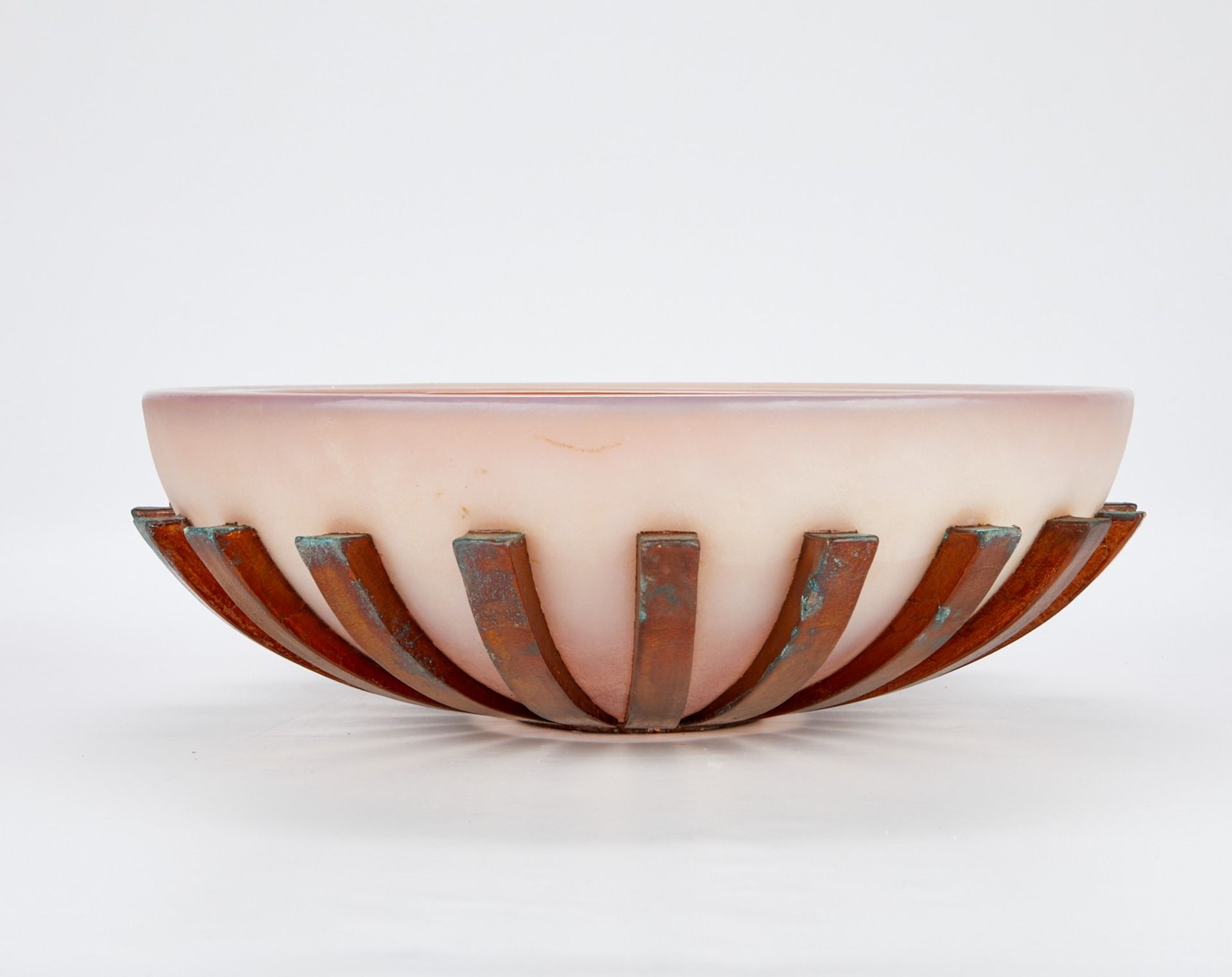 George Bucquet Round Art Glass Bowl - Bild 3 aus 9