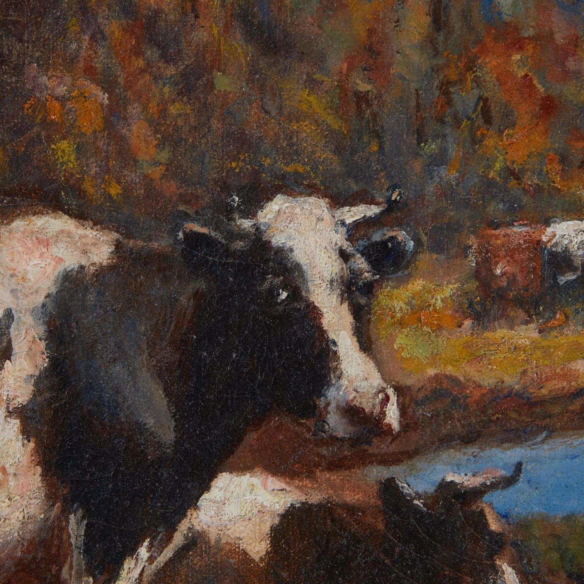 George Hays "Autumn" Oil on Canvas Cattle - Bild 4 aus 7
