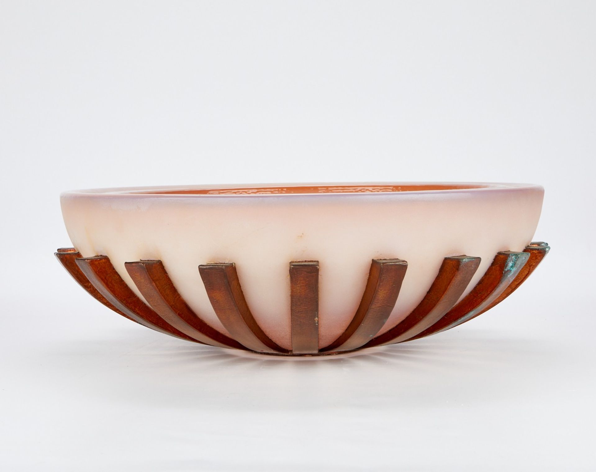 George Bucquet Round Art Glass Bowl - Bild 5 aus 9