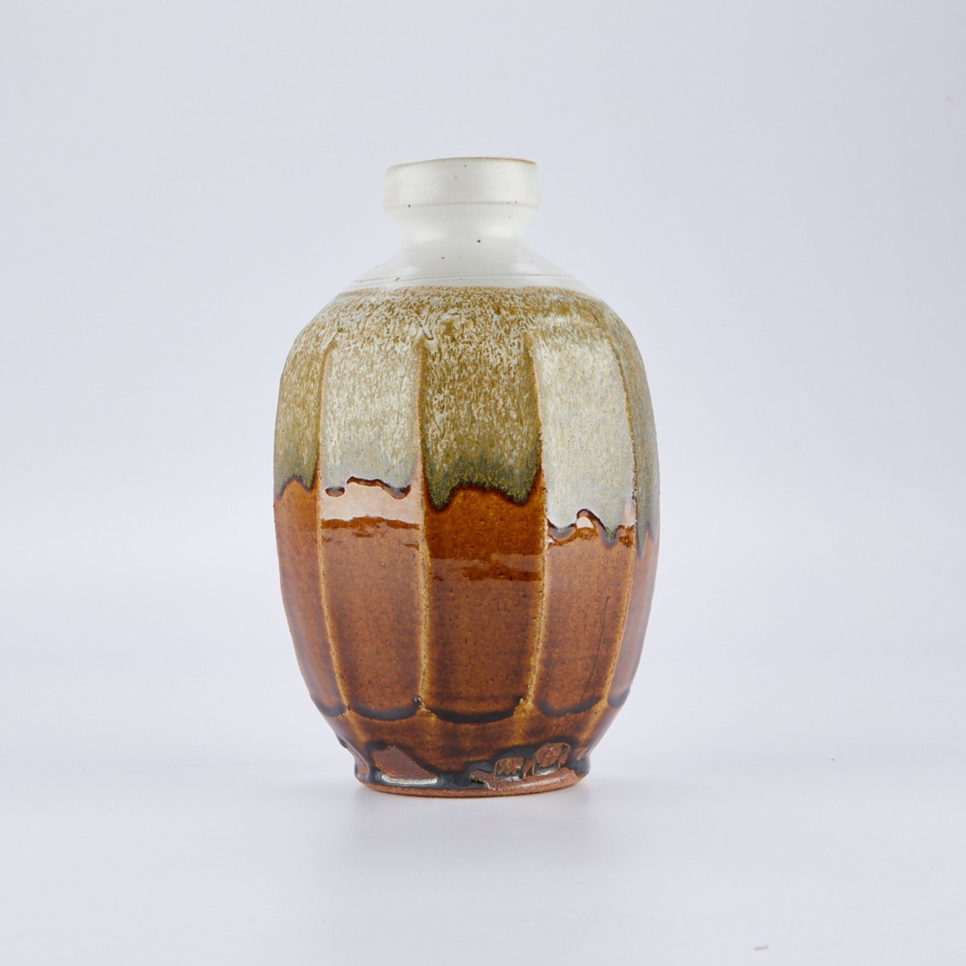 Warren MacKenzie Fluted Vase - Double Stamped - Bild 4 aus 7