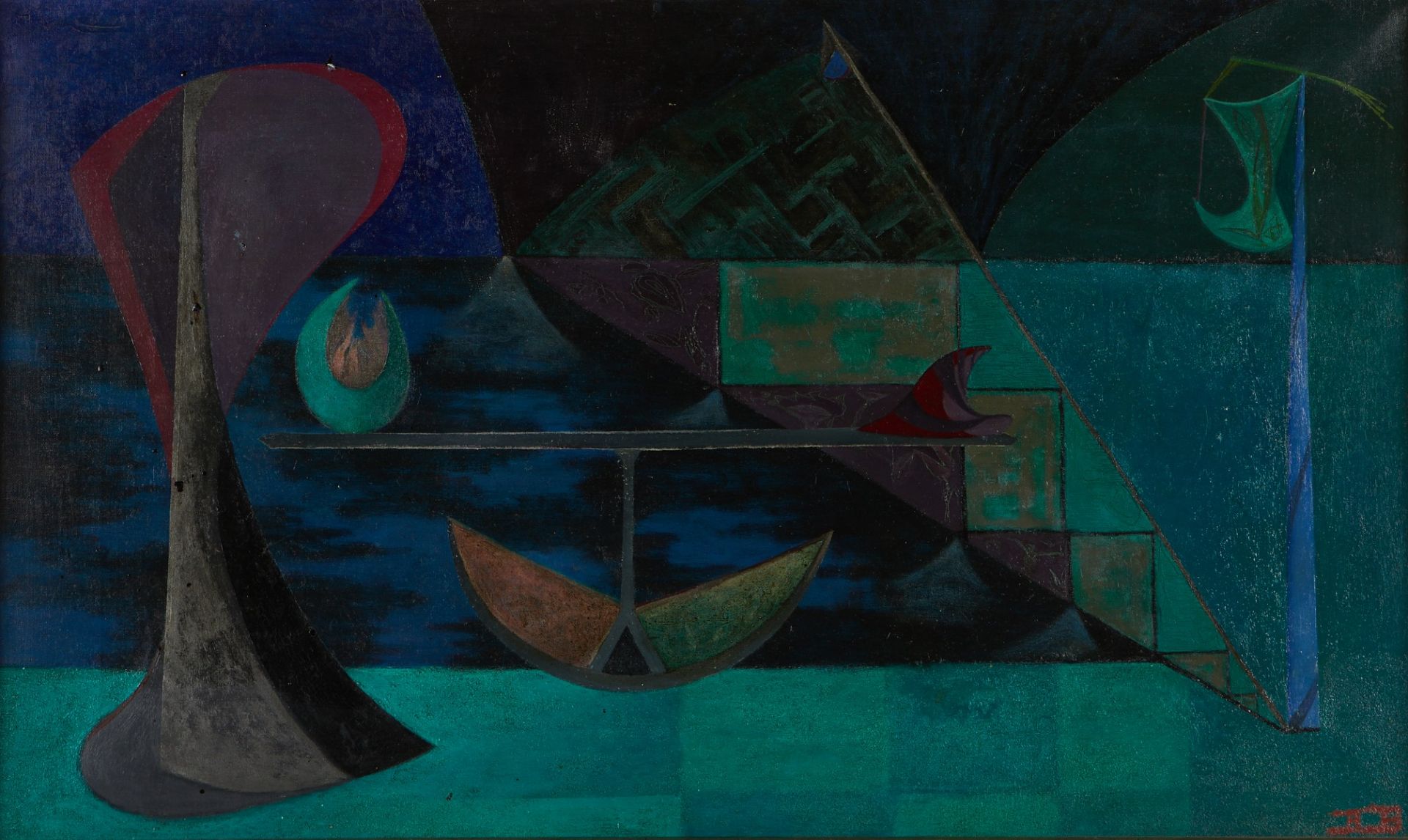 William Bomar "Question of Night" Oil on Canvas
