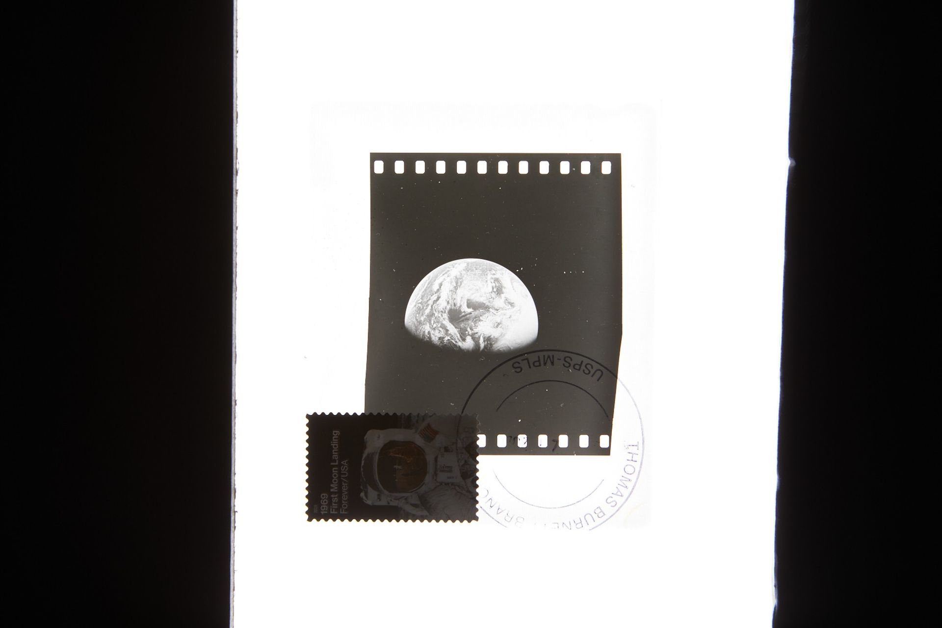 Grp: 2 Glass Plate Positives Apollo 16 & 13 - Bild 3 aus 5