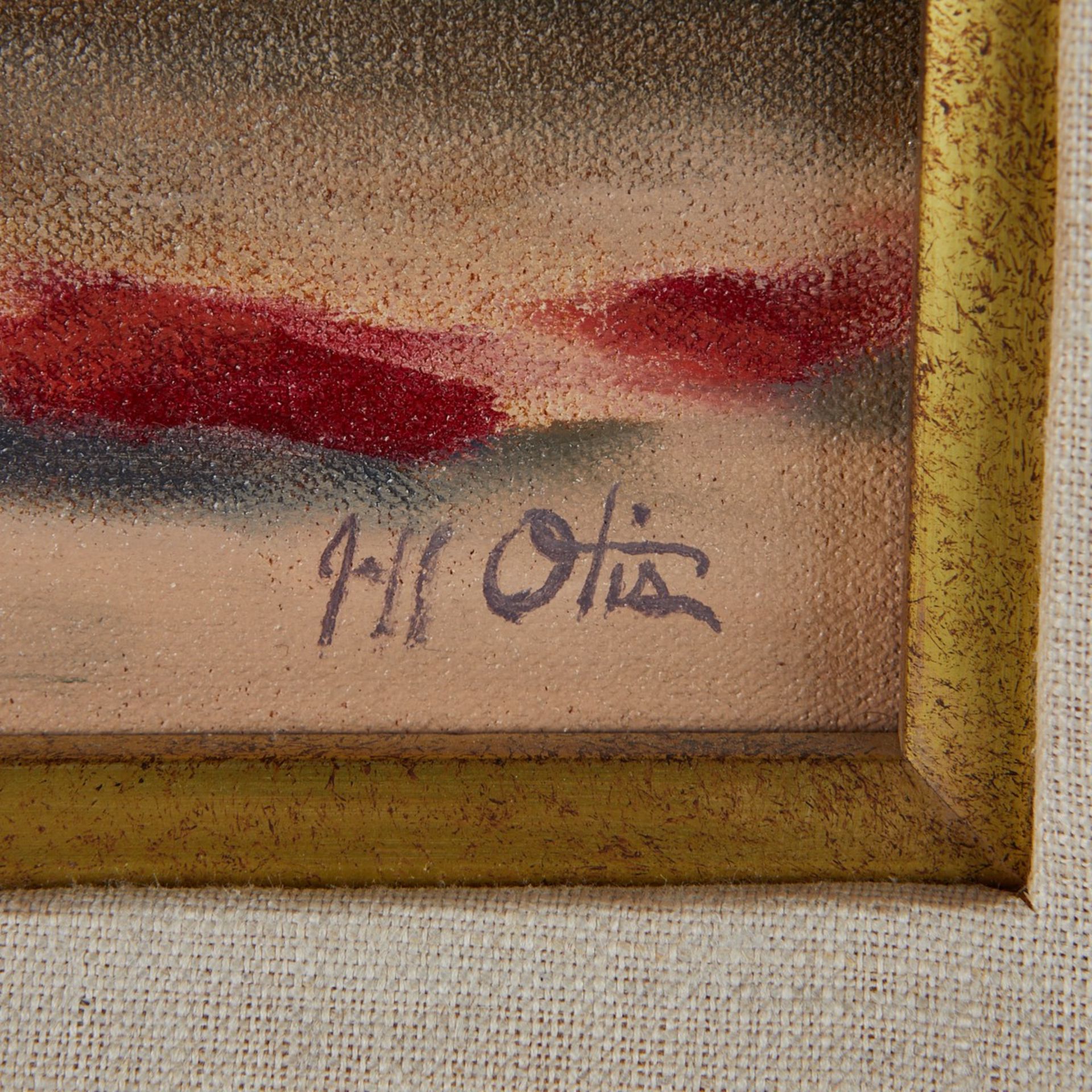 Jeff Otis Indian Hawthorne and Roses Oil Painting - Bild 3 aus 5
