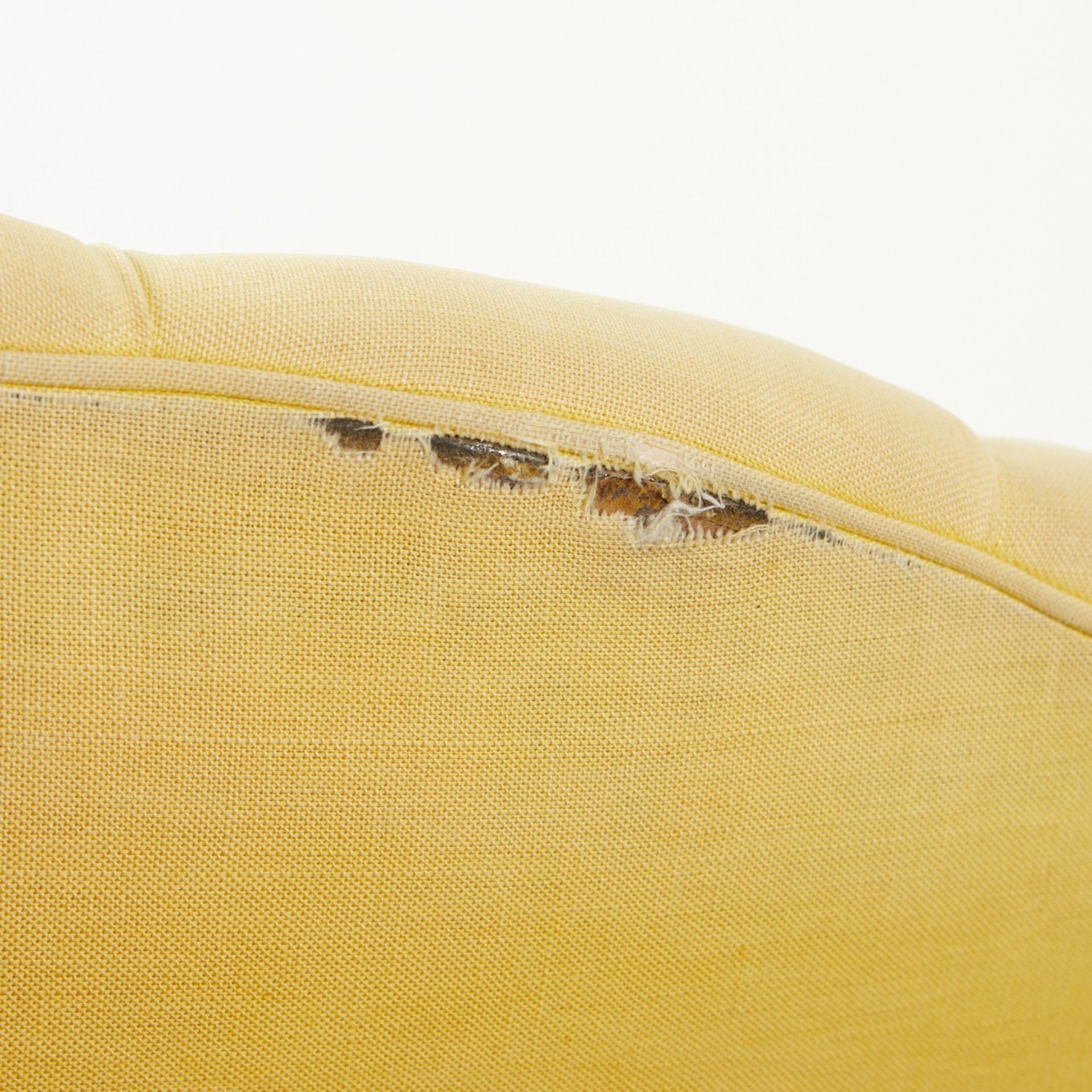 19th c. French Settee w/ Yellow Upholstery - Image 6 of 6