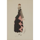 Erte "Yvette" Art Deco Fashion Serigraph