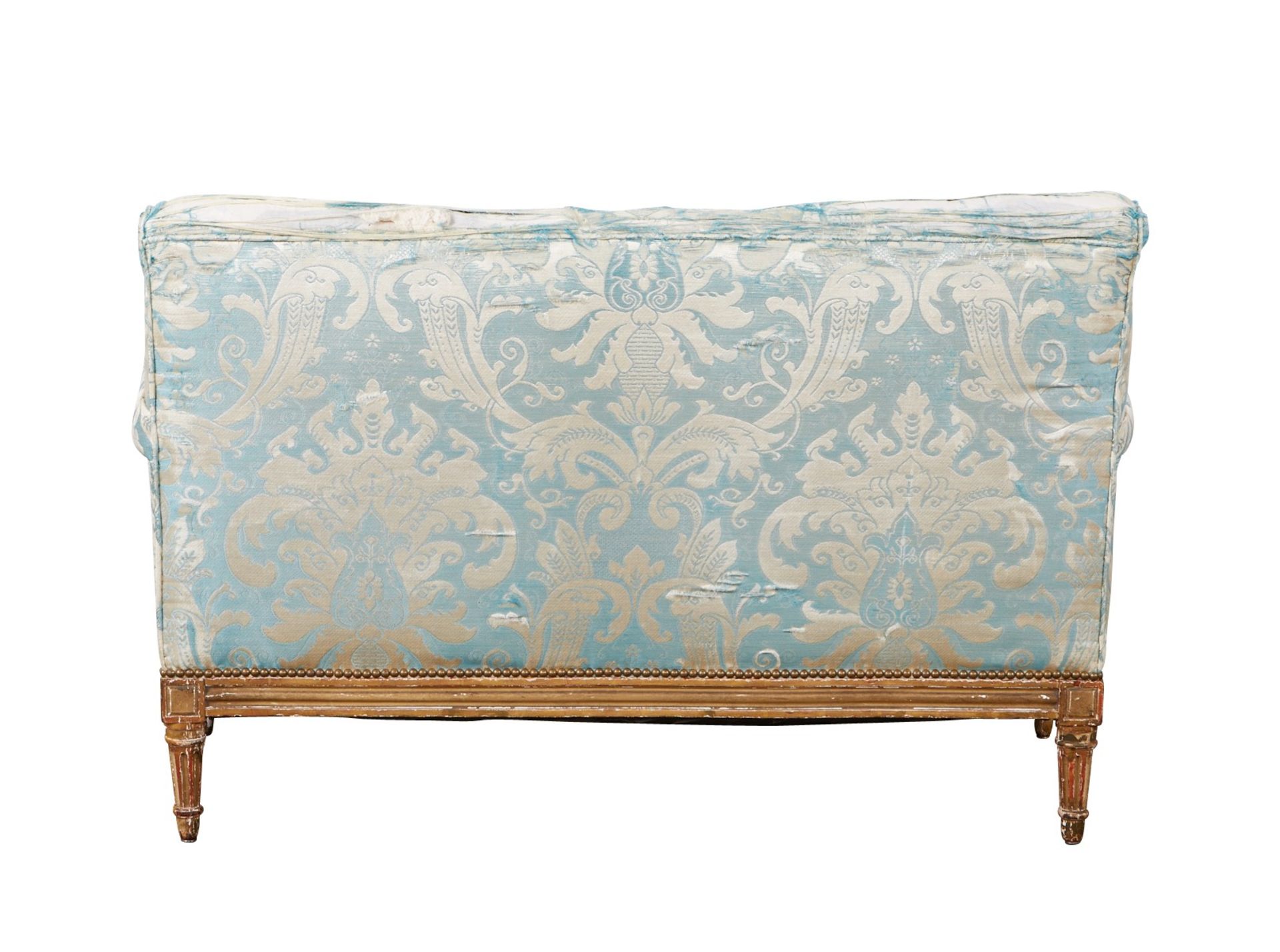 French Upholstered Giltwood Loveseat or Settee - Image 4 of 13