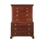 18th c. Chippendale Chest on Chest