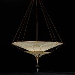 Large Fortuny Italian Silk Scheherezade Lamp