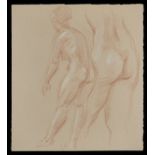 Paul Cadmus Female Nude Study Drawing