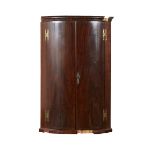 Georgian Round Corner Hanging Cupboard